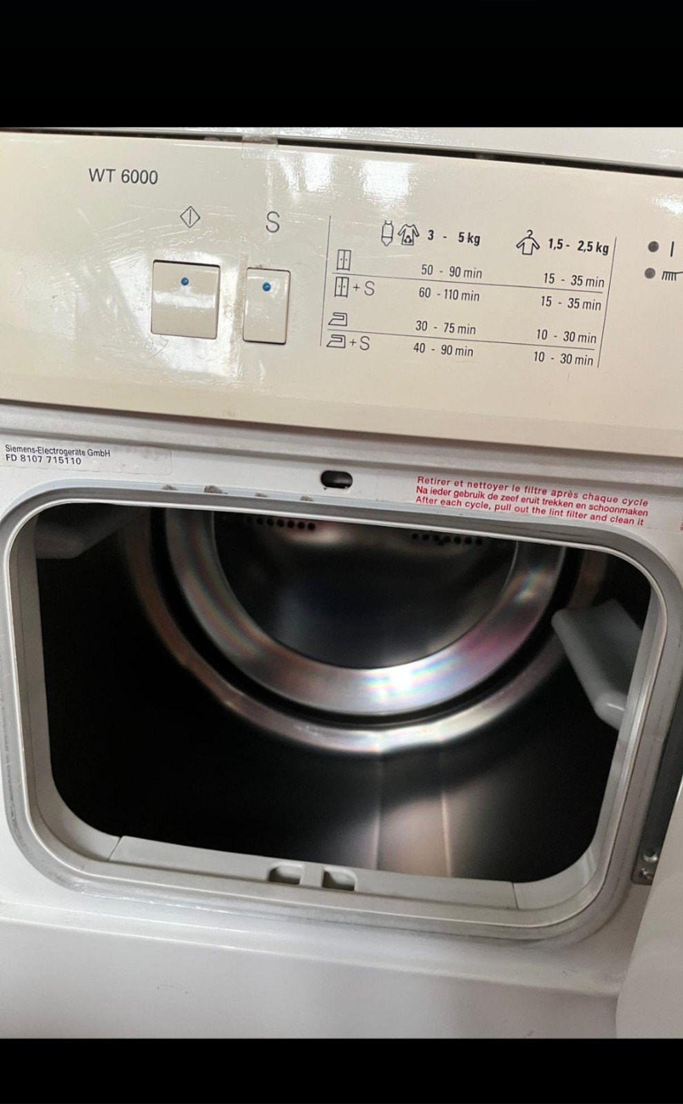 Siemens WT 6000 wasdroger
