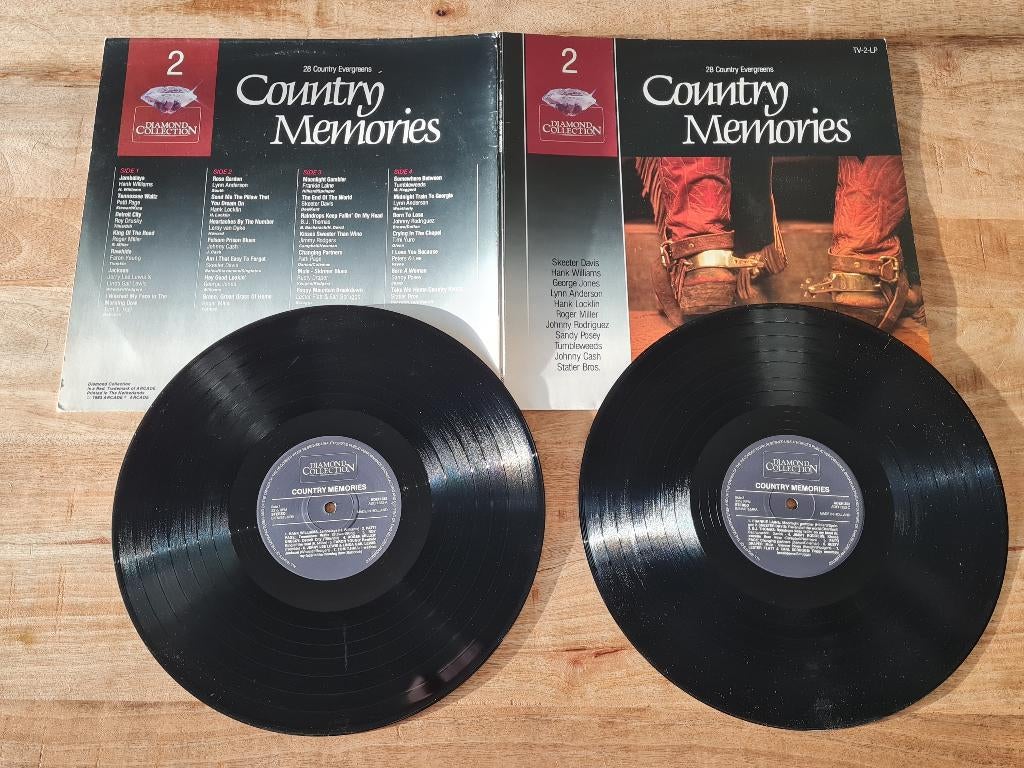 2LP Various – Country - 28 Country Evergreens, Dubbel-LP, Ophalen of Verzenden, Zo goed als nieuw, 12 inch