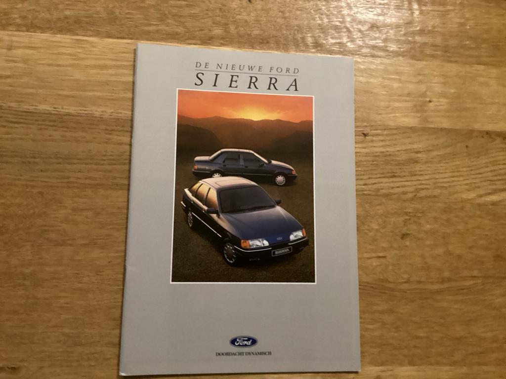 Ford Sierra Brochure - De Nieuwe Ford Sierra 1988, Ophalen of Verzenden, Zo goed als nieuw, Ford