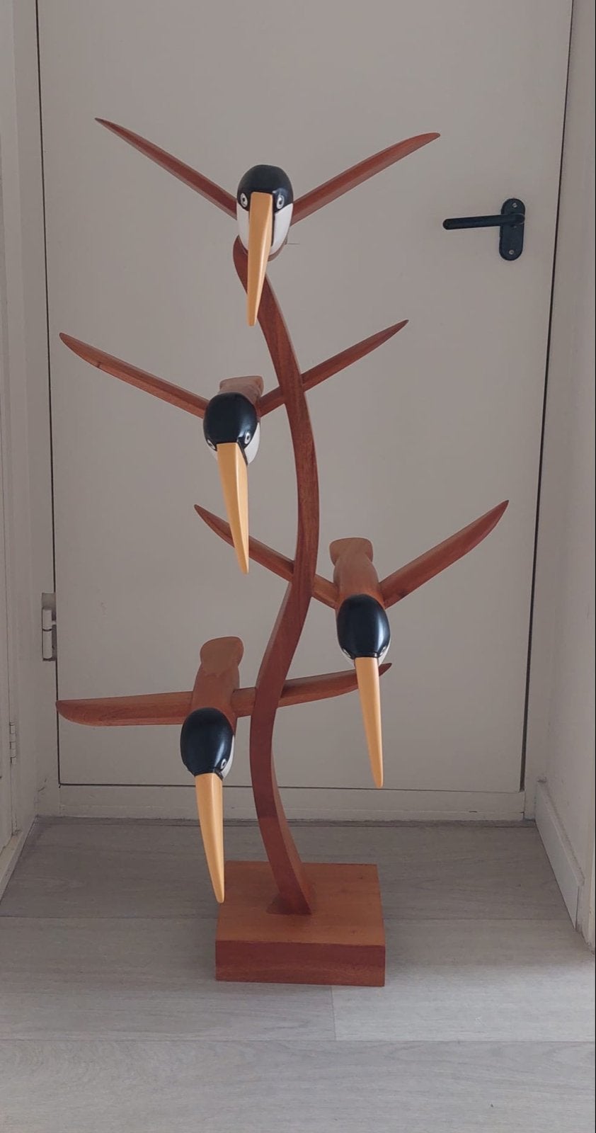 Unieke handgemaakte Toekan sculptuur van HKliving, Ophalen, Hout, Meerkleurig, Zo goed als nieuw