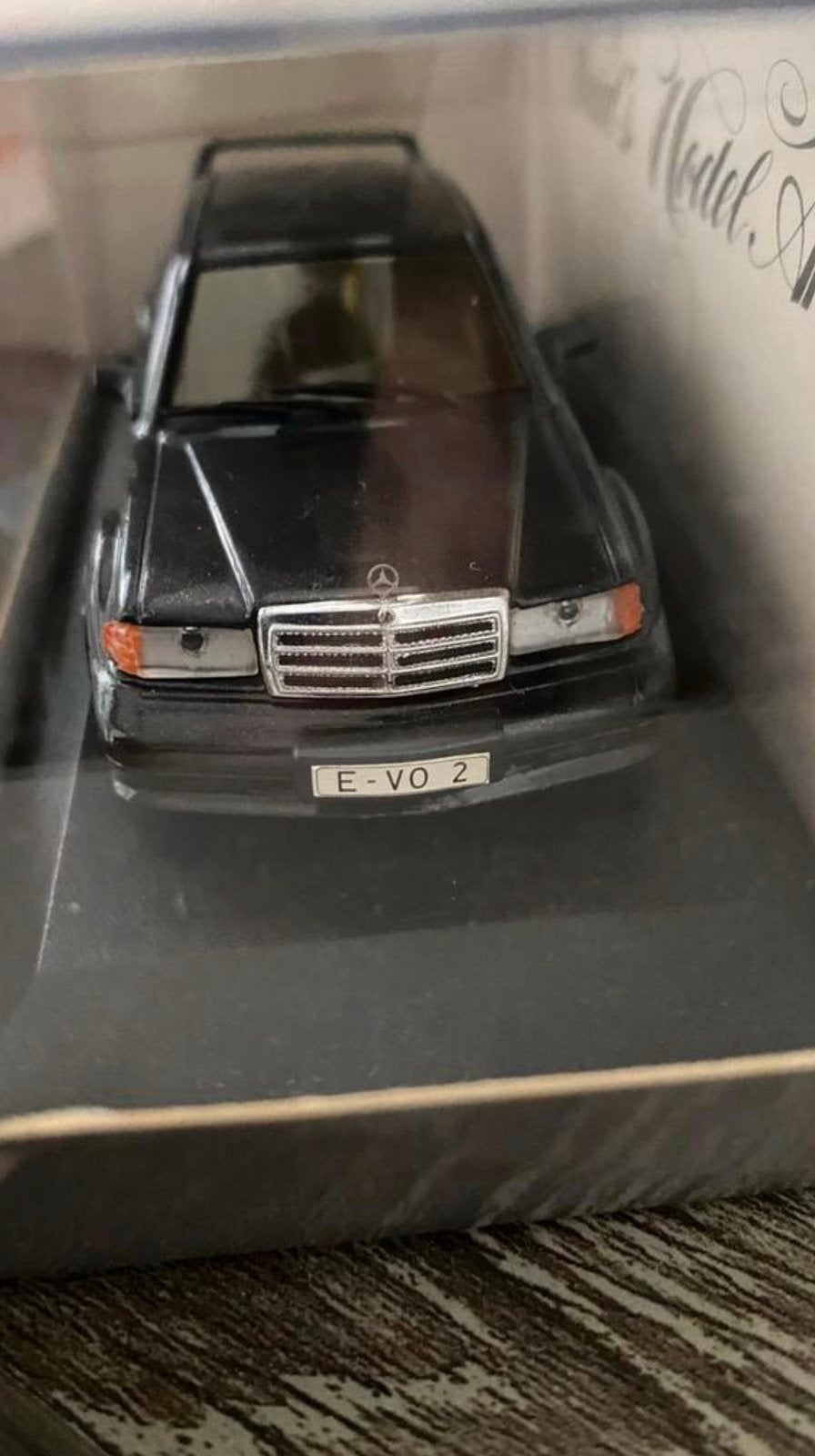 Mercedes 190 EVO 2 auto mint kartonnen doosje beschadigd, Ophalen, Nieuw, Auto, MiniChamps
