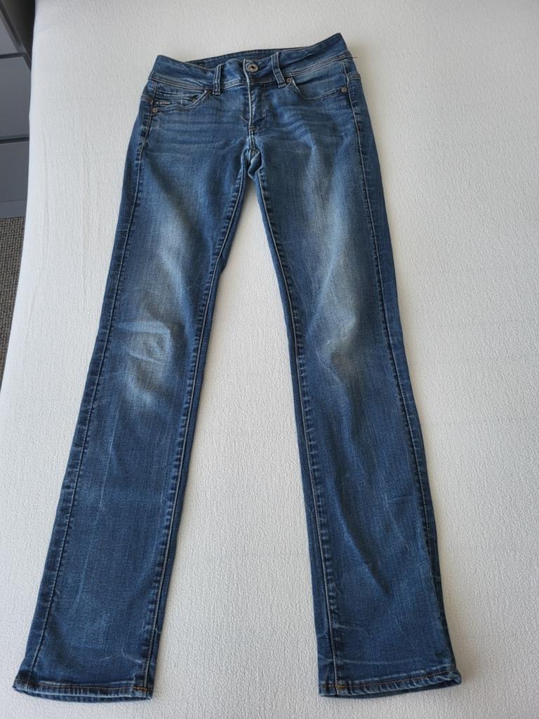 G-Star Raw Midge Mid Straight Jeans W28, Blauw, Ophalen of Verzenden, W28 - W29 (confectie 36), G-Star Raw