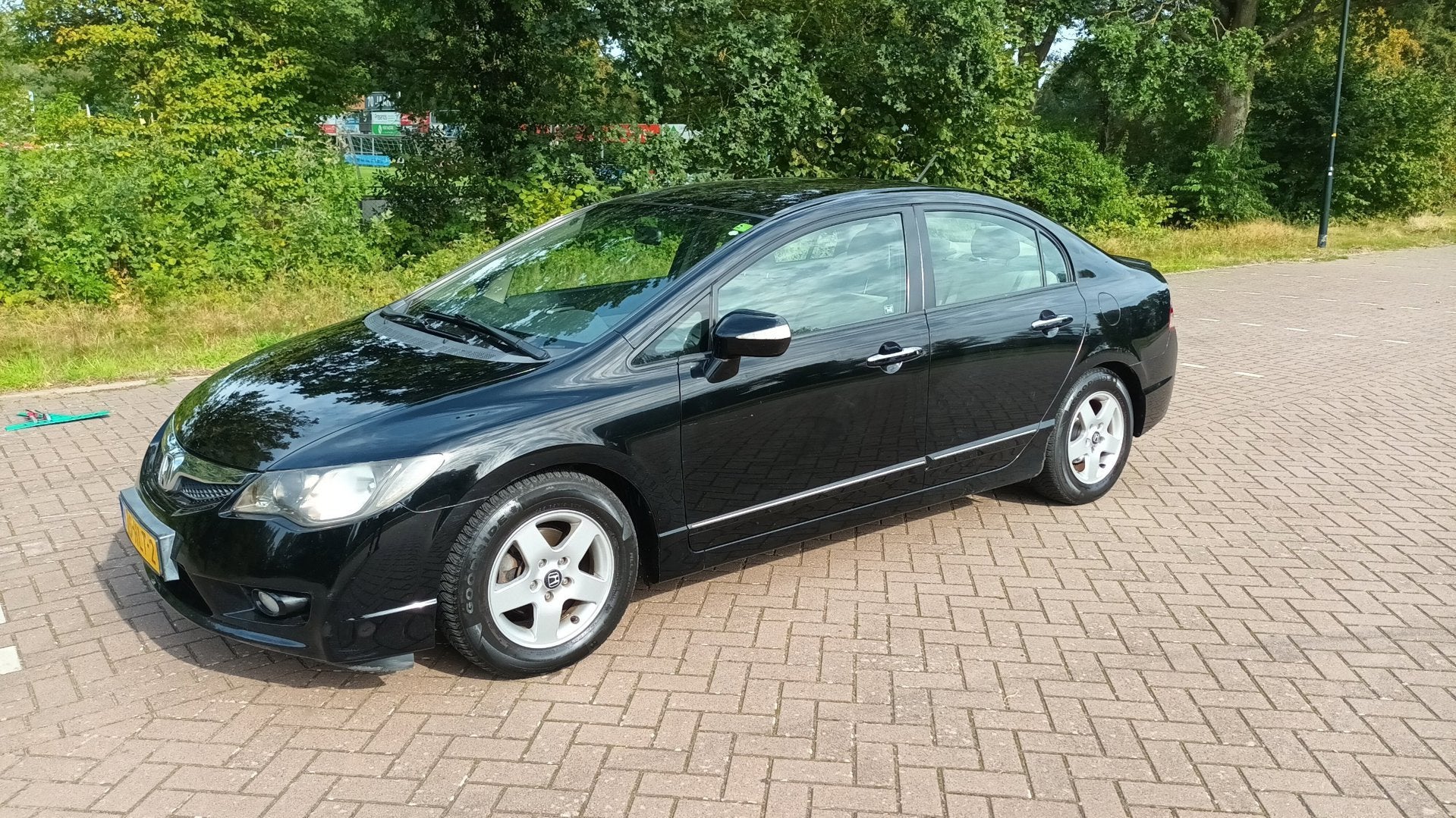 Honda Civic 1.3 Hybrid Clima / Automaat, Auto's, Stof, Gebruikt, Zwart, Zwart