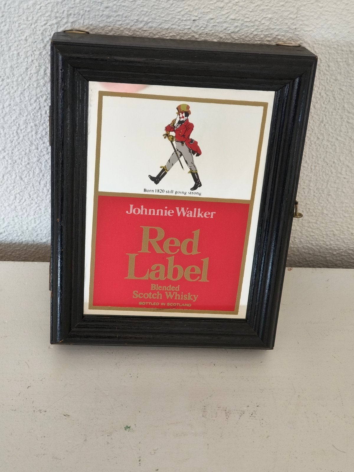 Vintage Johnnie Walker Red Label sleutelkastje, Ophalen of Verzenden, Zo goed als nieuw, Meerkleurig, Hout