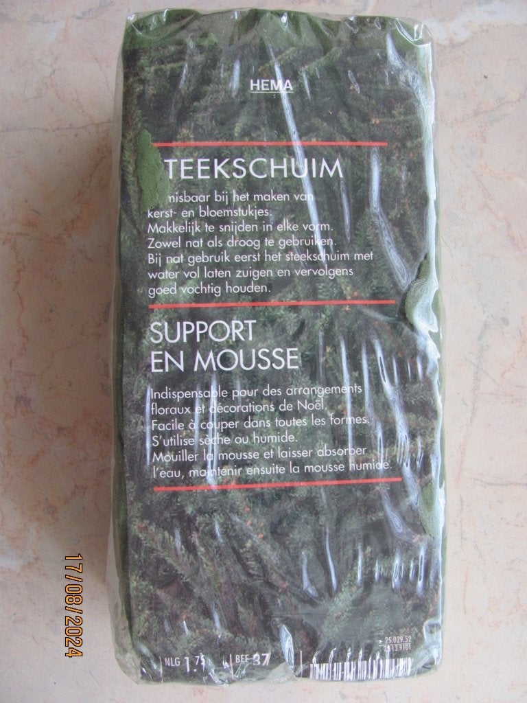 NIEUW blok groen STEEKSCHUIM oase foam HEMA 23 x 11 x 8 cm, Binnen, Nieuw, Ophalen of Verzenden, Overige merken
