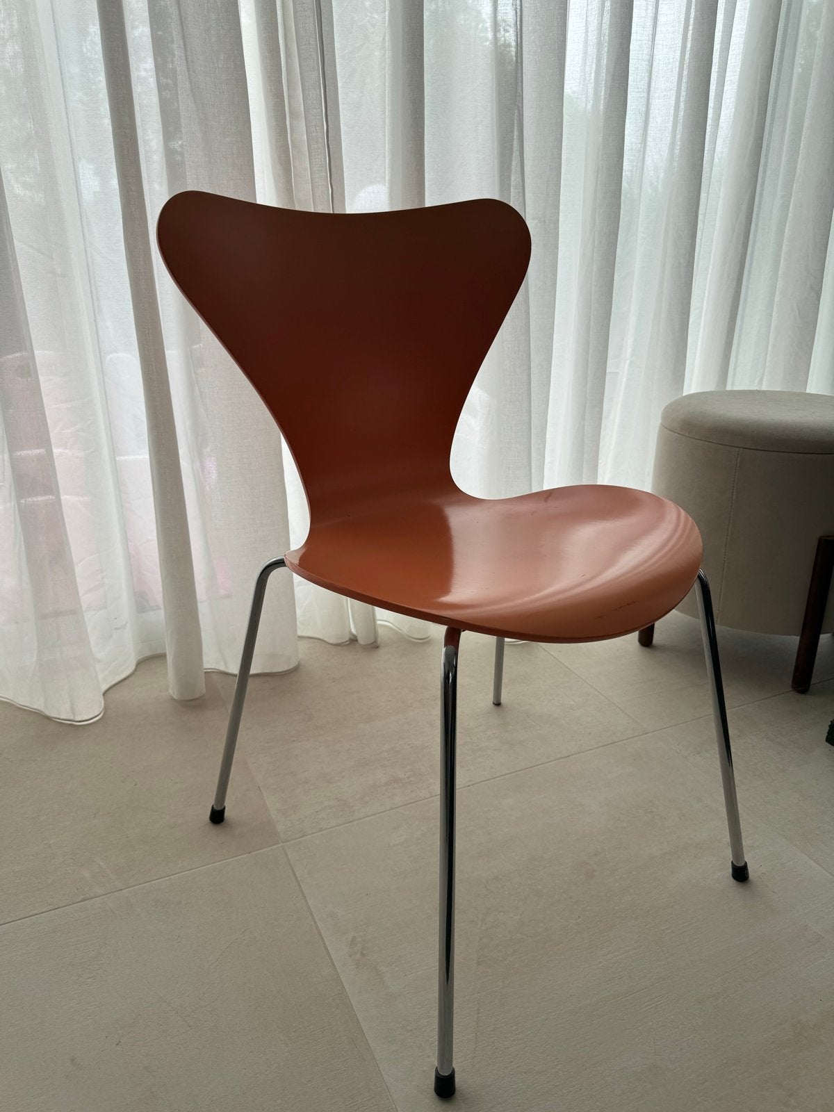 Fritz Hansen Series 7 stoel oranje – Arne Jacobsen, Ophalen, Gebruikt, Overige kleuren, Eén