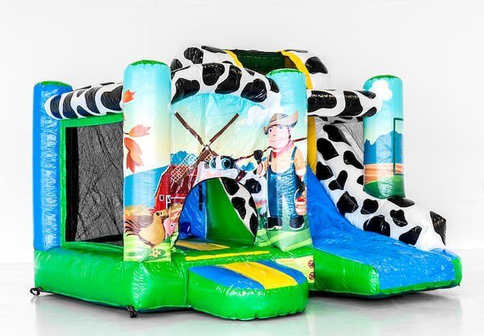 Te huur springkussen Boerderij, nieuw!, Ophalen, Zo goed als nieuw, Overige