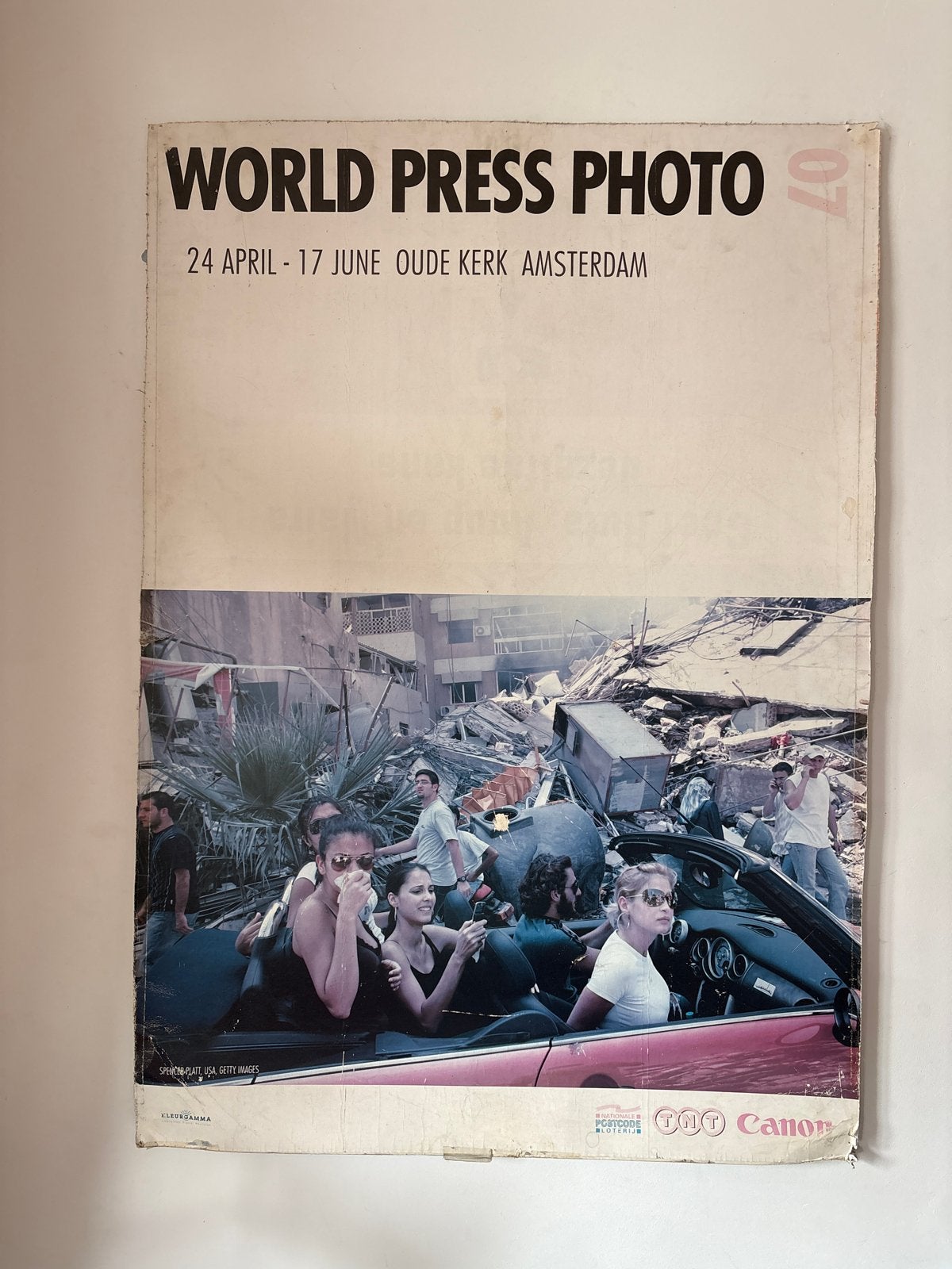 116x83 Vintage World Press Photo Poster - oudekerk Amsterdam, Ophalen, A1 t/m A3, Overige onderwerpen, Rechthoekig Staand