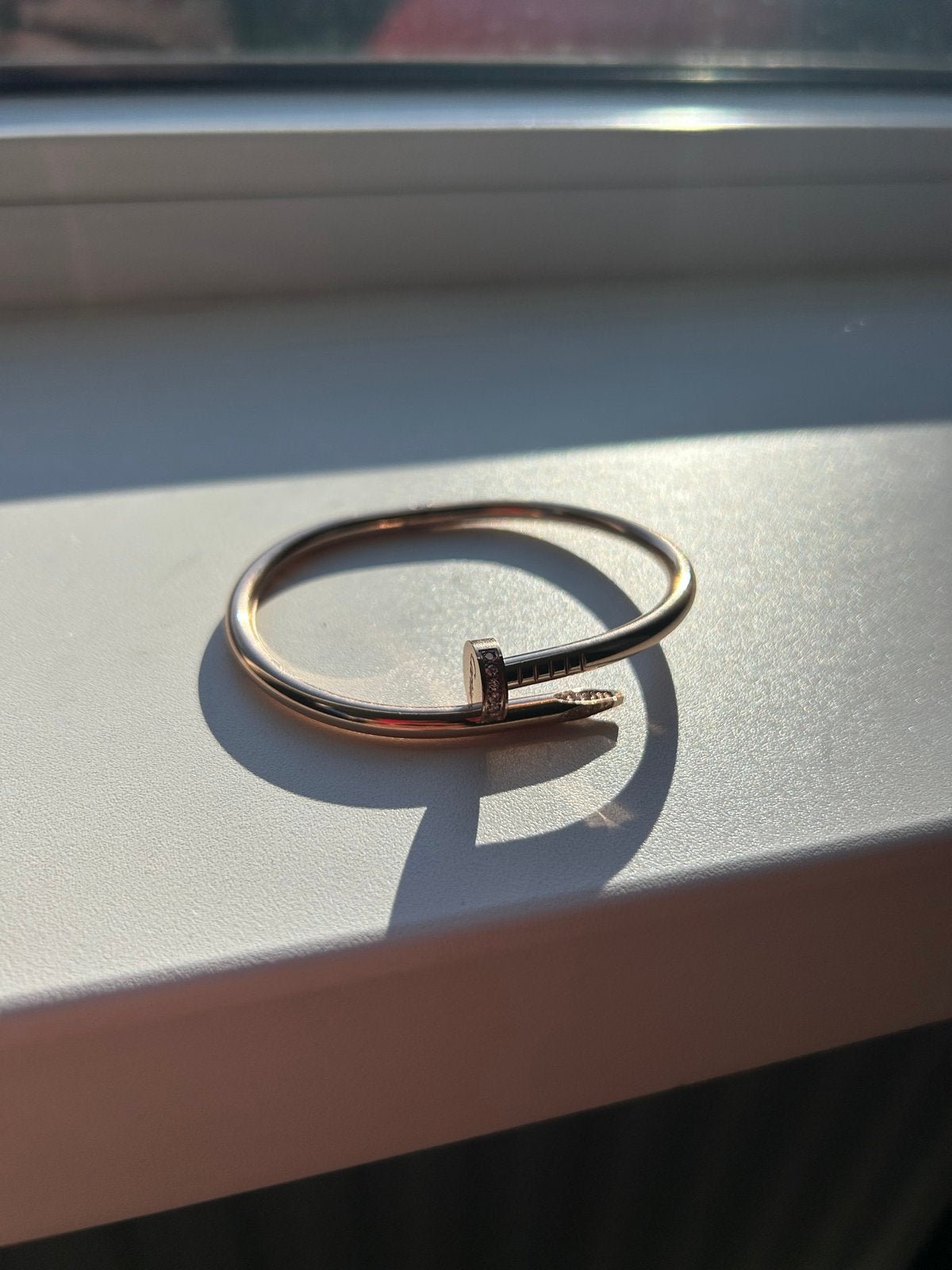 Cartier rose goud Juste un Clou bracelet met Diamanten, Ophalen of Verzenden, Zo goed als nieuw, Goud, Met edelsteen