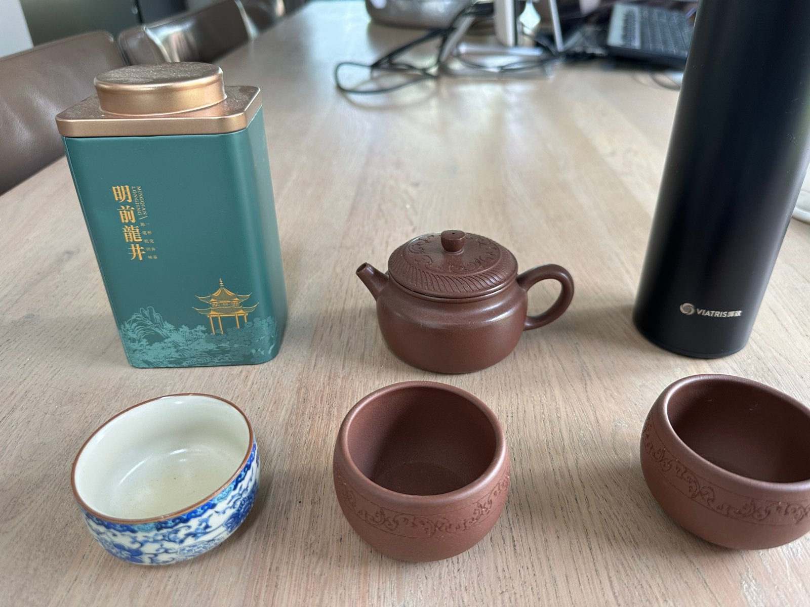 Exclusieve Chinese thee met theepot en kopjes, Huis en Inrichting, Ophalen, Keramiek, Overige typen, Nieuw