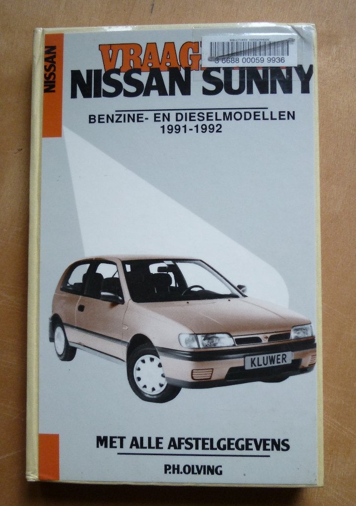 Vraagbaak Nissan Sunny  1991-1992, Ophalen of Verzenden