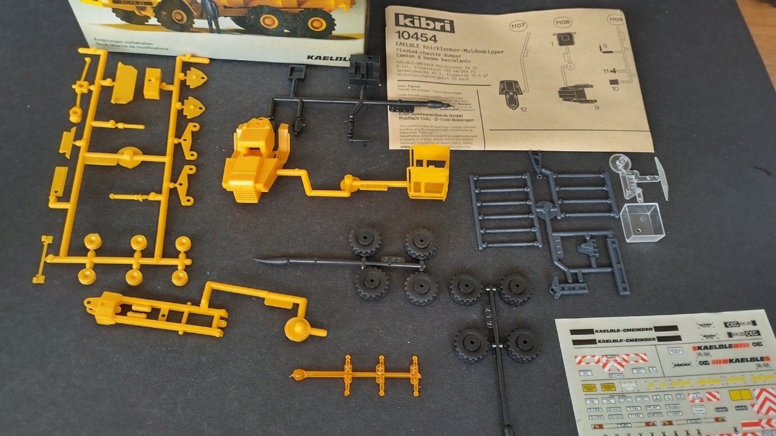 Kaelbe Knik dumper 1:87 H0 Kibri Pol, Overige merken, 1:50 of kleiner, Verzenden, Overige typen