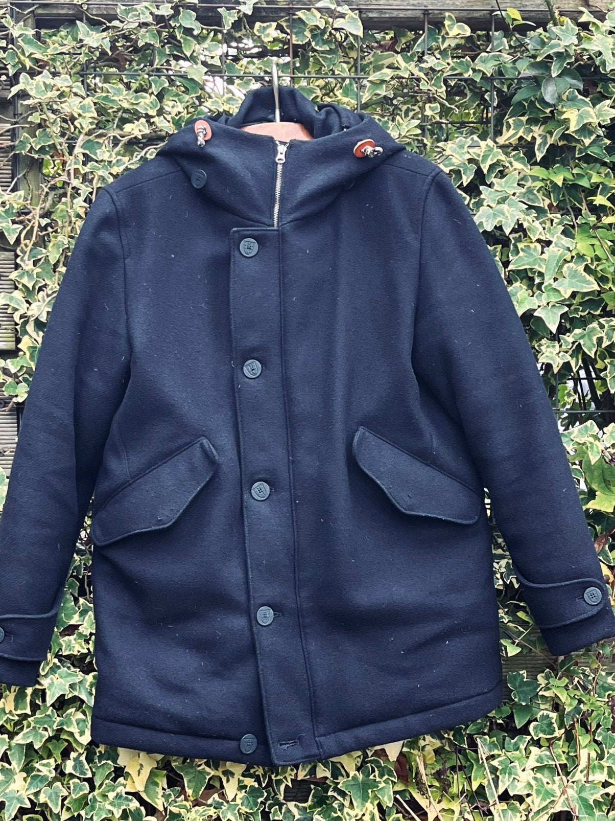 Camplin Navymaster V Wollen Jas met dons Voering, Ophalen of Verzenden, Gedragen, Maat 52/54 (L), Blauw