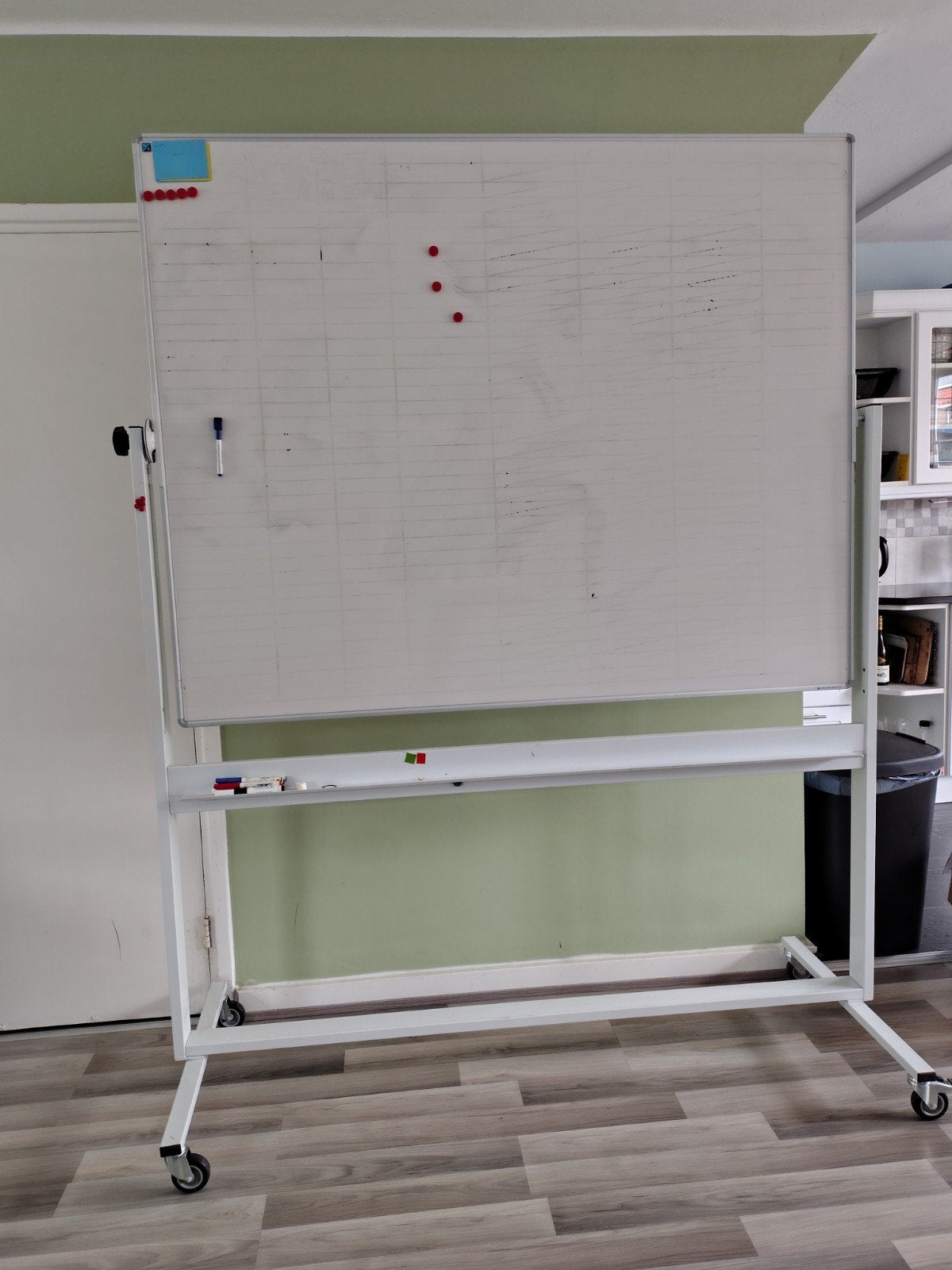 Big whiteboard on wheels, Ophalen, Gebruikt, Whiteboard