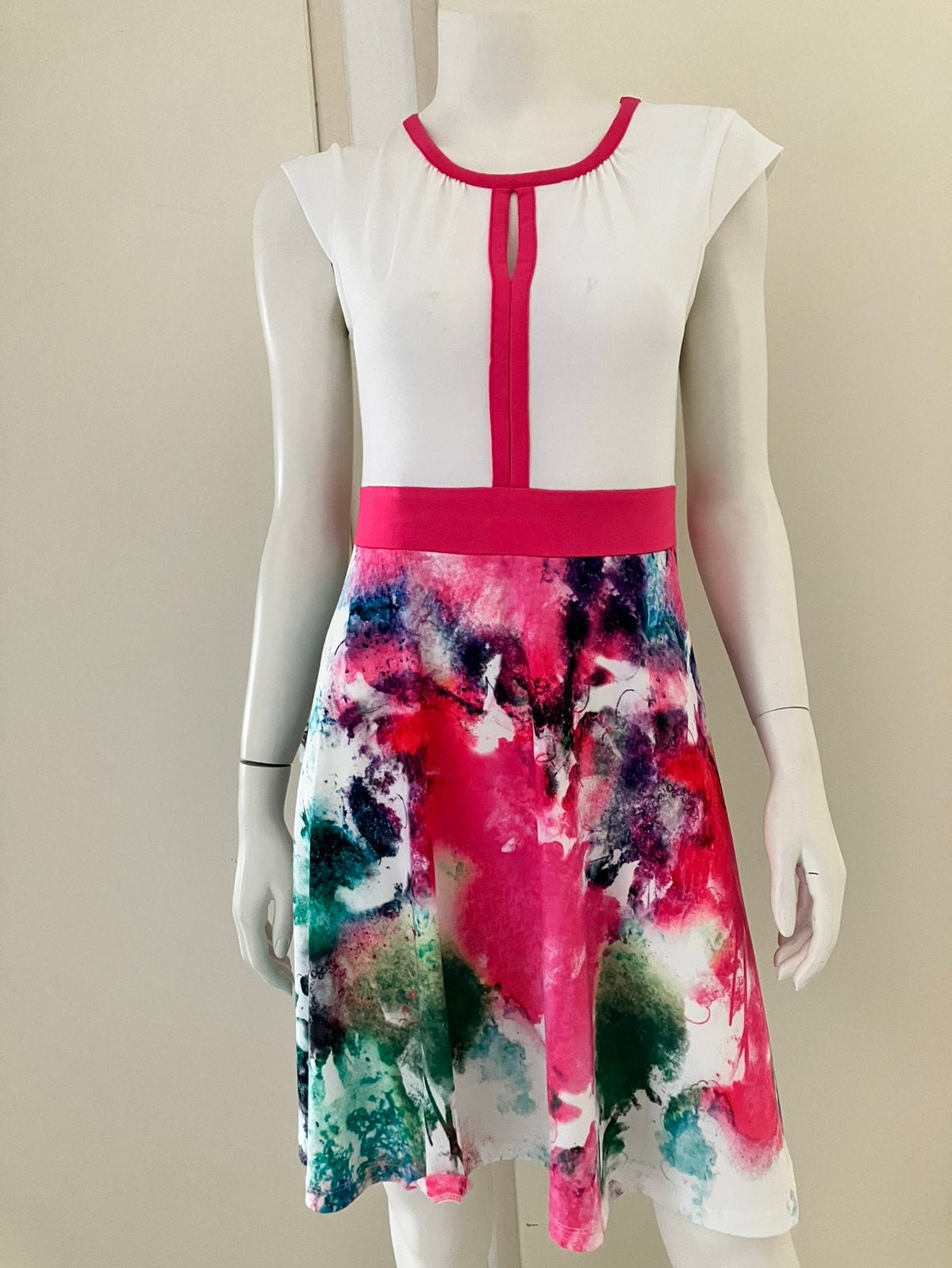 Bodyflirt zomerjurk roze wit 38/38, Ophalen of Verzenden, Zo goed als nieuw, Maat 38/40 (M), Roze