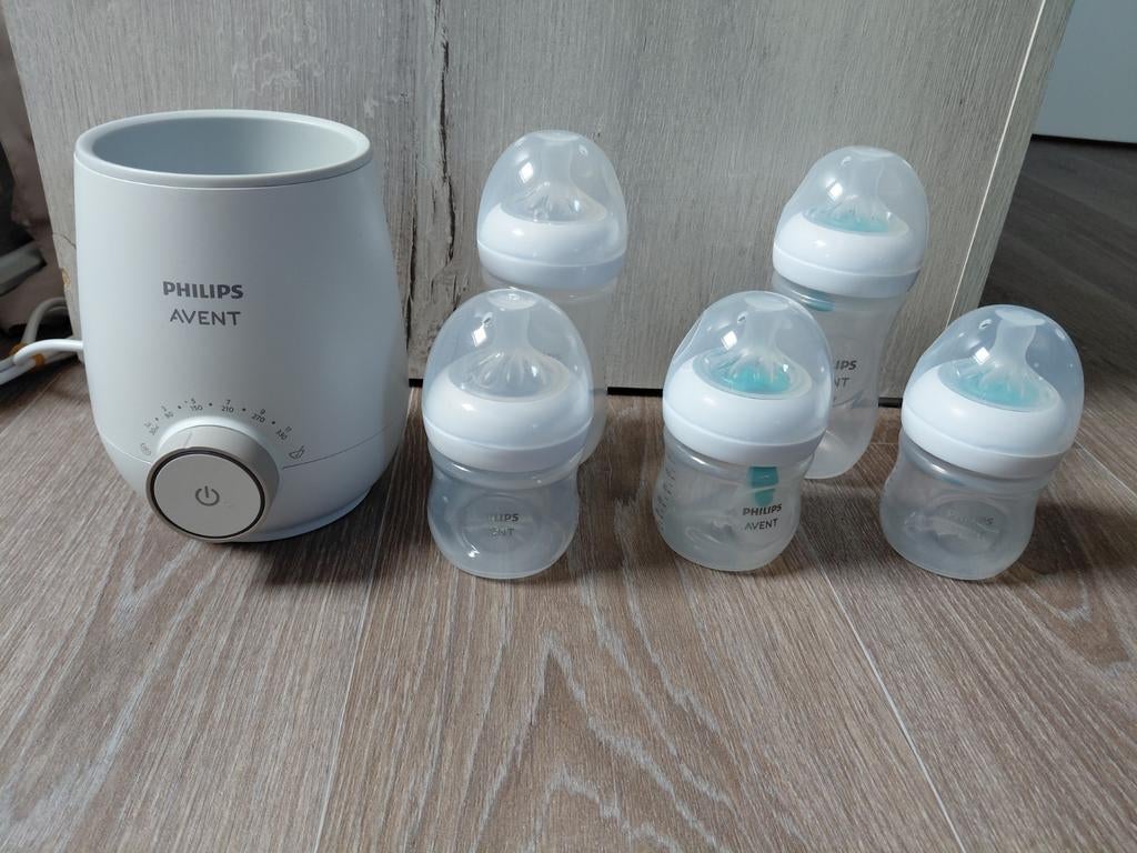 Philips Avent flessenverwarmer inclusief babyflessen, Kinderen en Baby's, Babyvoeding en Toebehoren, Ophalen of Verzenden, Nieuw