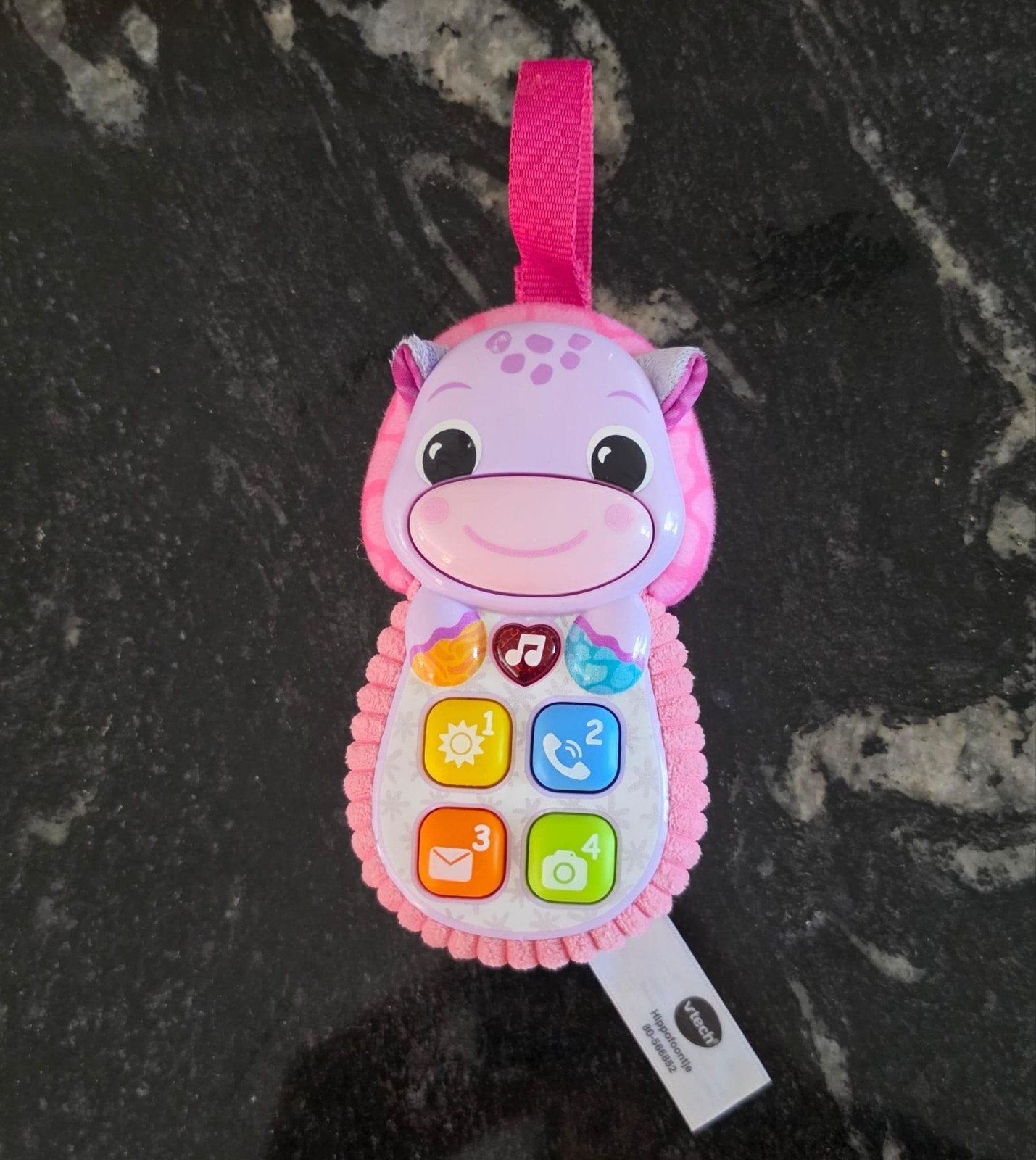 Nog nieuwe VTech roze hippofoontje, Kinderen en Baby's, Speelgoed | Vtech, Ophalen of Verzenden, Zo goed als nieuw
