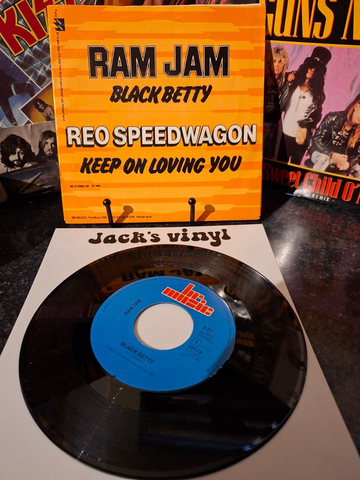 Ram Jam - Black Betty / REO Speedwagon - Keep On Loving You, Cd's en Dvd's, Vinyl | Rock, 7 inch, Ophalen of Verzenden, Zo goed als nieuw