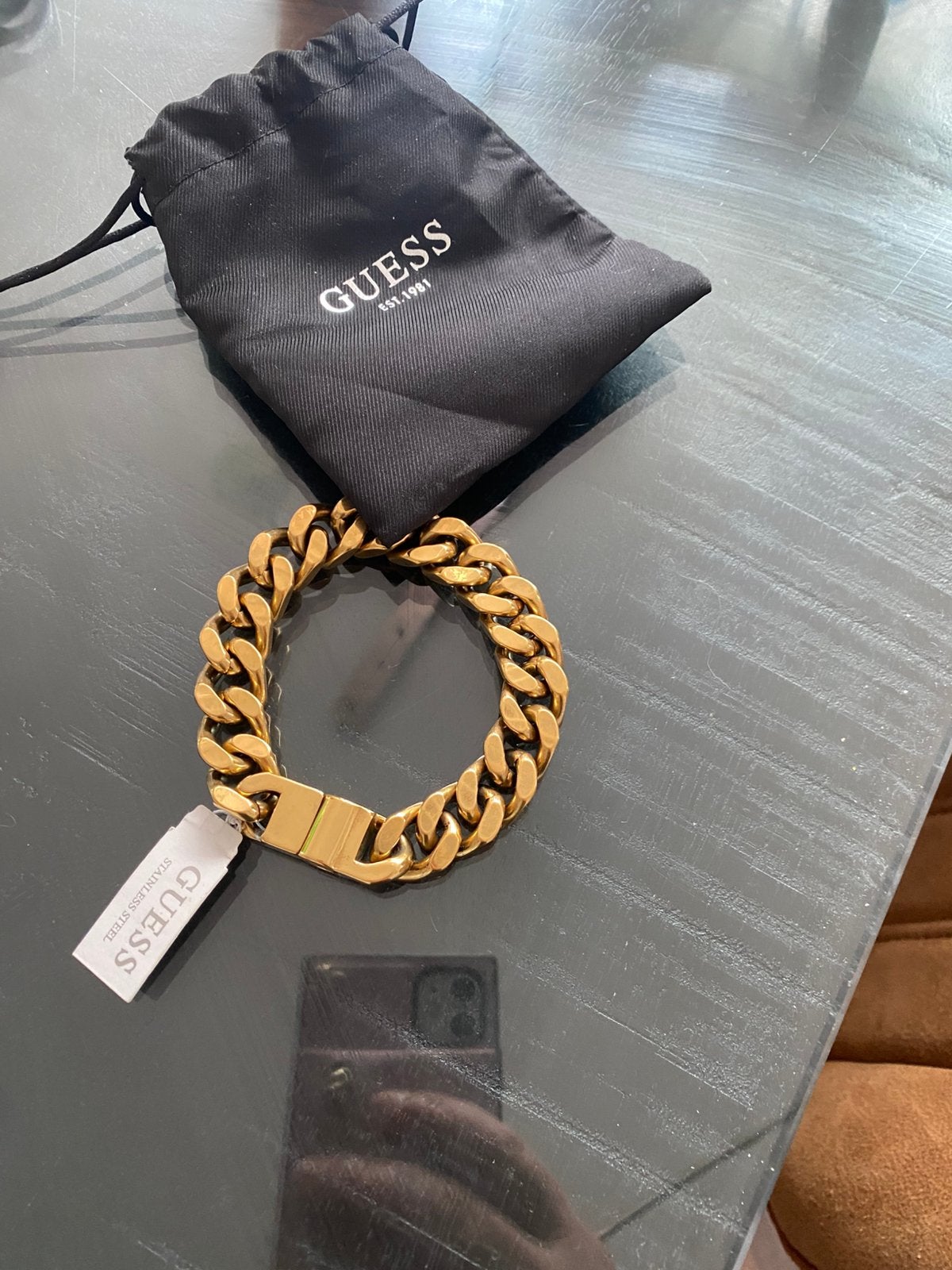 Gues heren armband, Overige materialen, Verstelbaar, Nieuw, Ophalen of Verzenden
