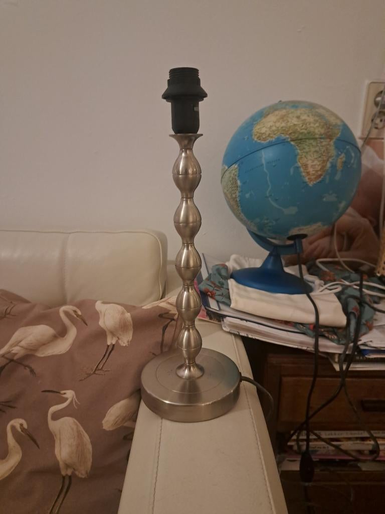 Ekarp Ikea tafellamp zilver bubble, Ophalen of Verzenden, Minder dan 50 cm
