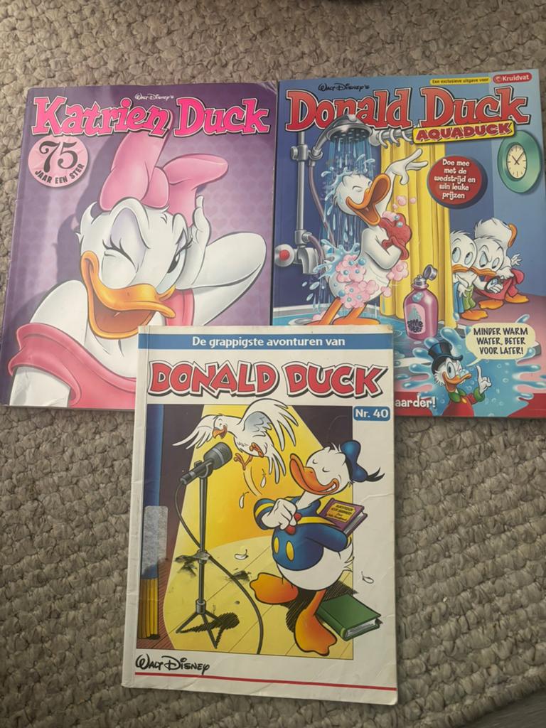 3х Donald Duck stripboeken, Eén stripboek, Ophalen of Verzenden, Zo goed als nieuw