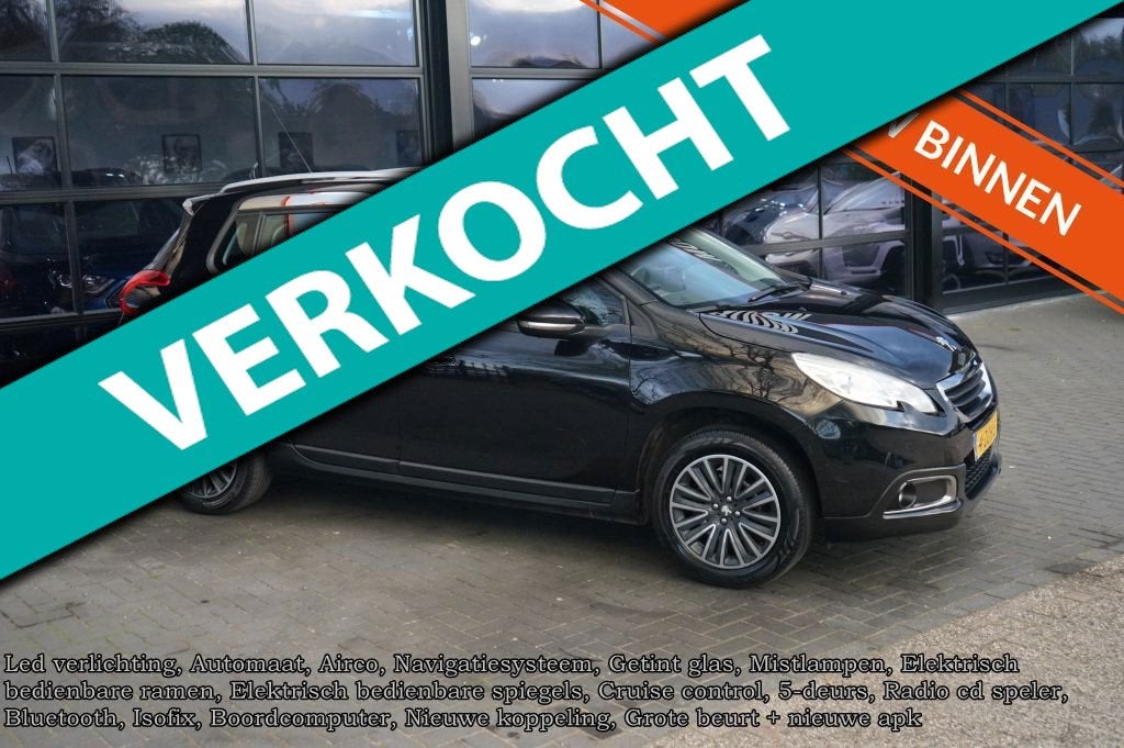 Peugeot 2008 1.2 PureTech Active, Airco Led, Navi, Elec pakk, Traction-control, 1199 cc, 82 pk, 770 kg
