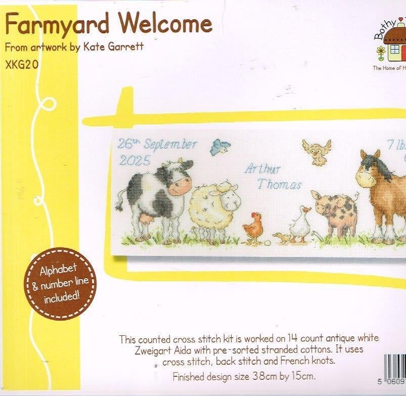 Cado Bothy threads borduurpakket  geboorte Farmyard Welcom, Hobby en Vrije tijd, Borduren en Borduurmachines, Ophalen of Verzenden