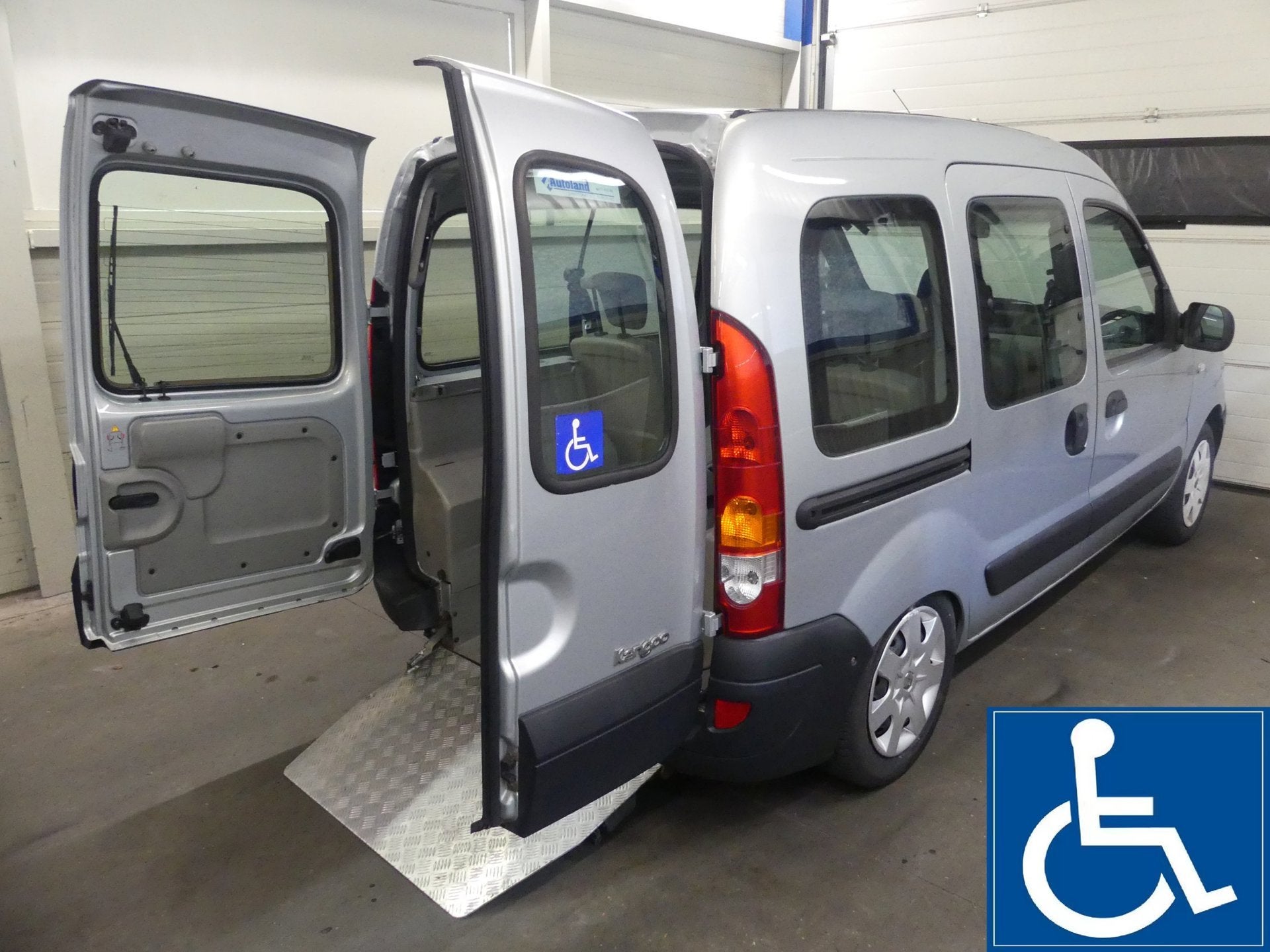 Renault Kangoo 1.2-16V - Rolstoel Auto - Invalide - Rolstoel, Auto's, Voorwielaandrijving, Stof, 4 cilinders, Bedrijf
