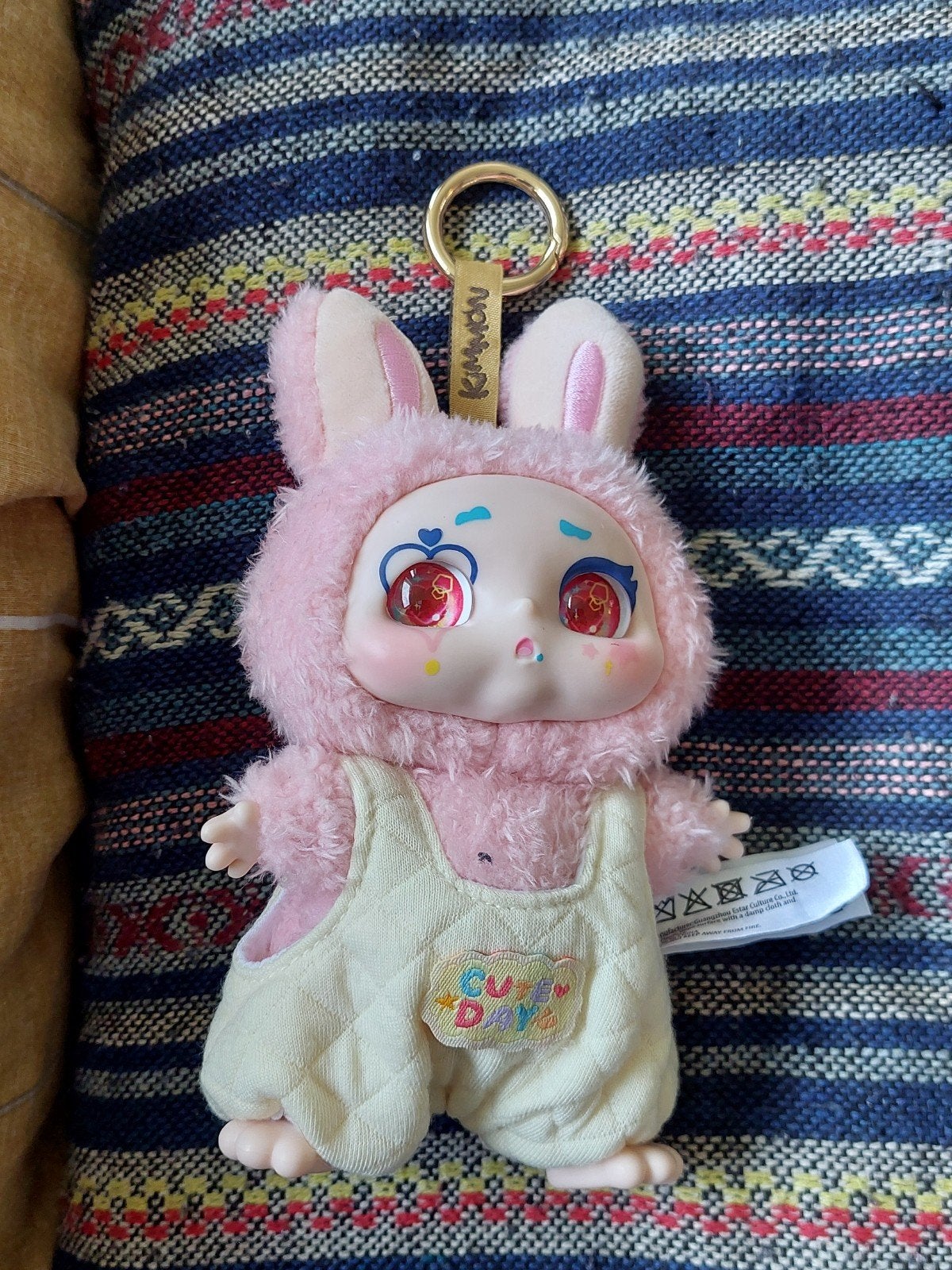 Kimmon knuffel sleutelhanger roze konijn, Ophalen of Verzenden