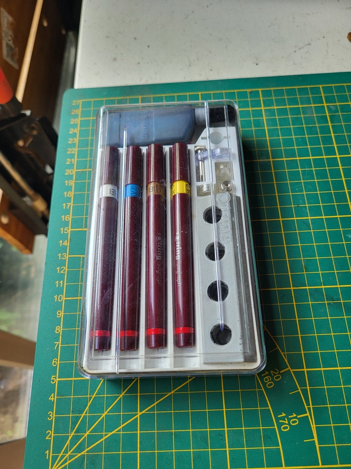 Rotring Isograph Tekenpennenset met Inkt en Accessoires, Ophalen of Verzenden, Gebruikt, Overige typen