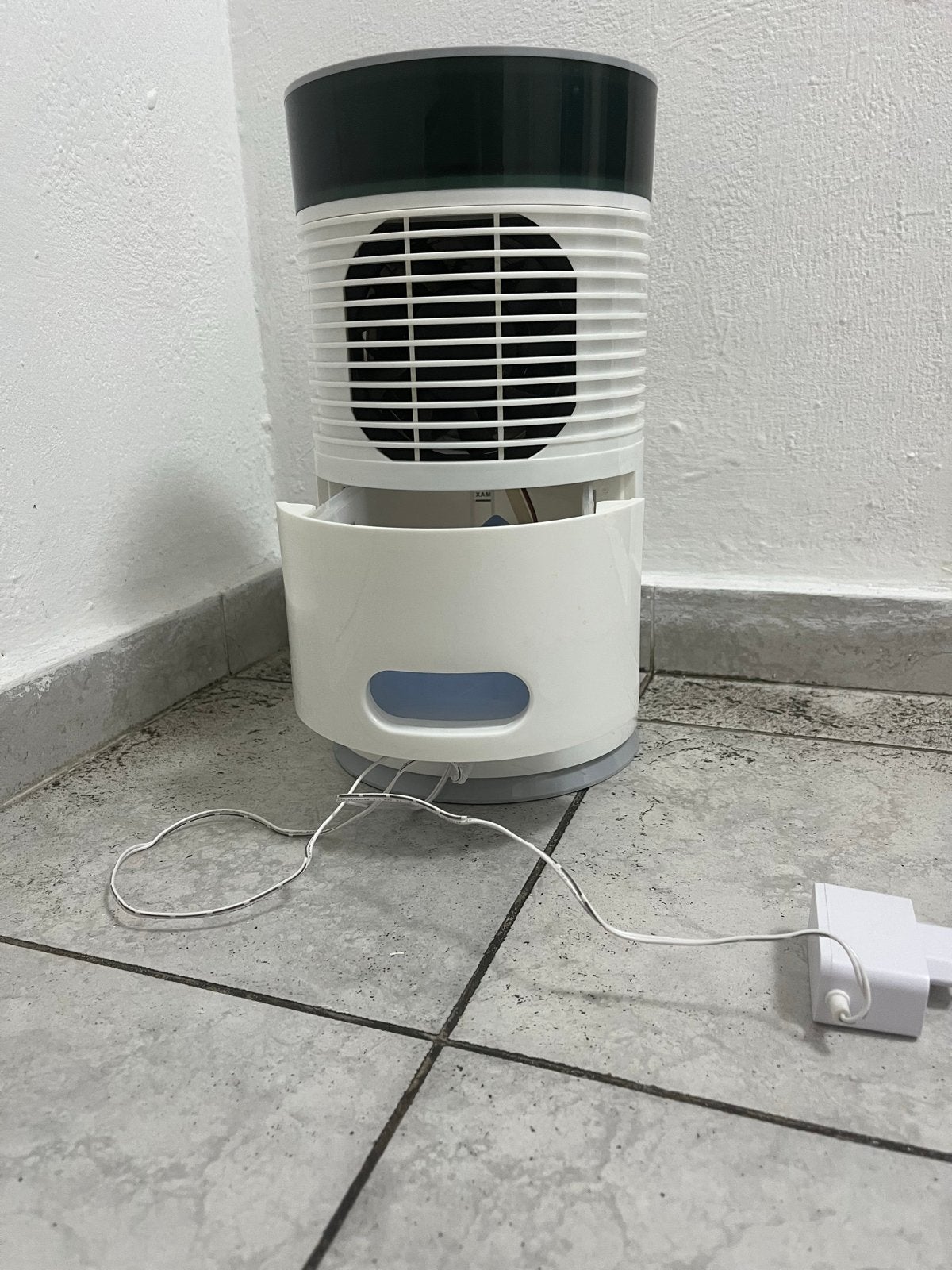 DOMO DO159A Aircooler Wit, Tafel- of Grondventilator, Minder dan 60 m³, Ventileren, 3 snelheden of meer