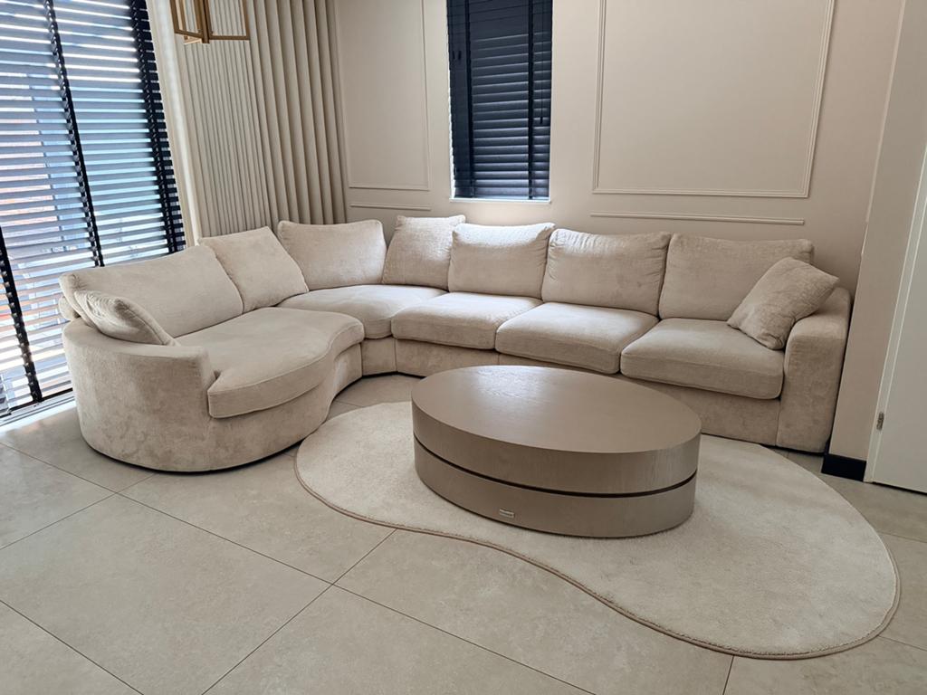 Complete zithoek, salontafel, eettafel en kleed, Ophalen of Verzenden, Zo goed als nieuw