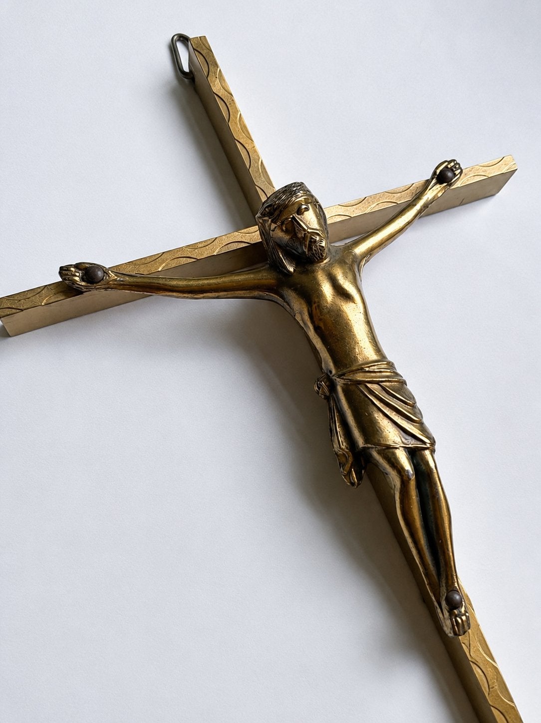 Vintage Messing Christus Kruisbeeld - Religieuze Kunst, Ophalen