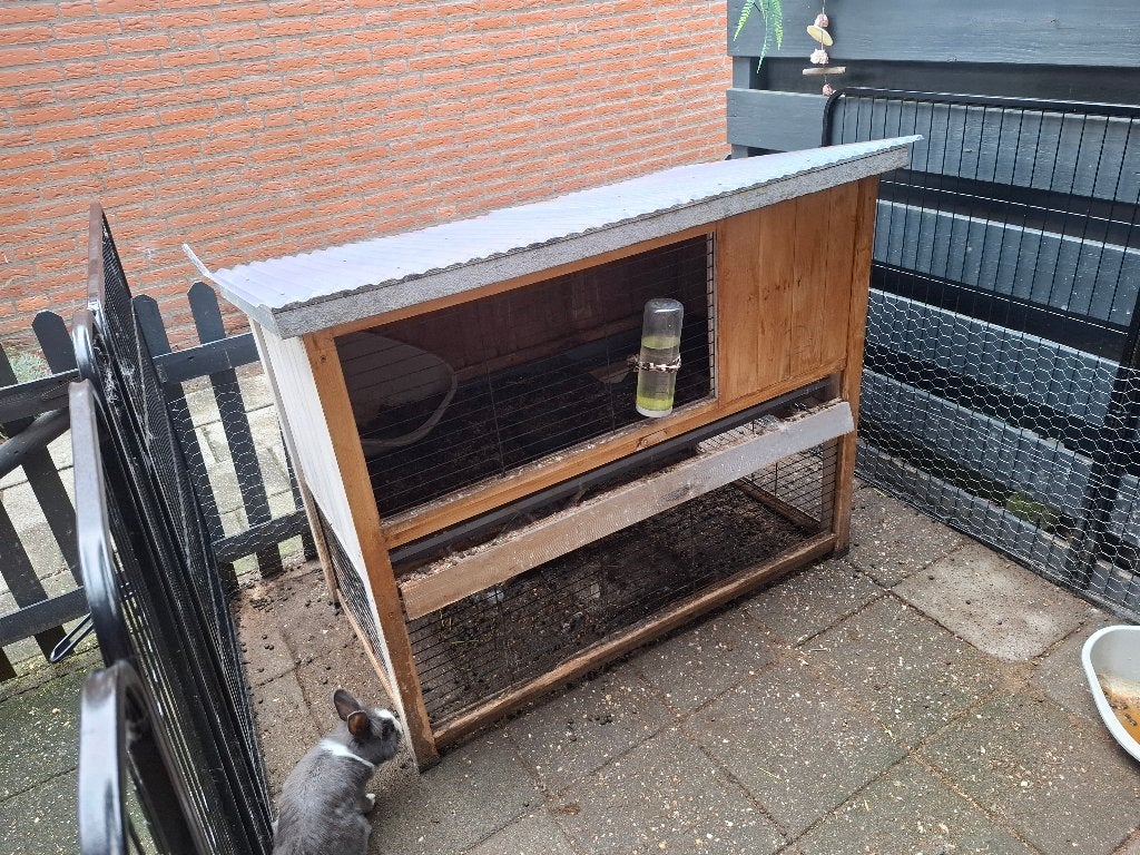 Buiten konijnenhok, Ophalen, Gebruikt