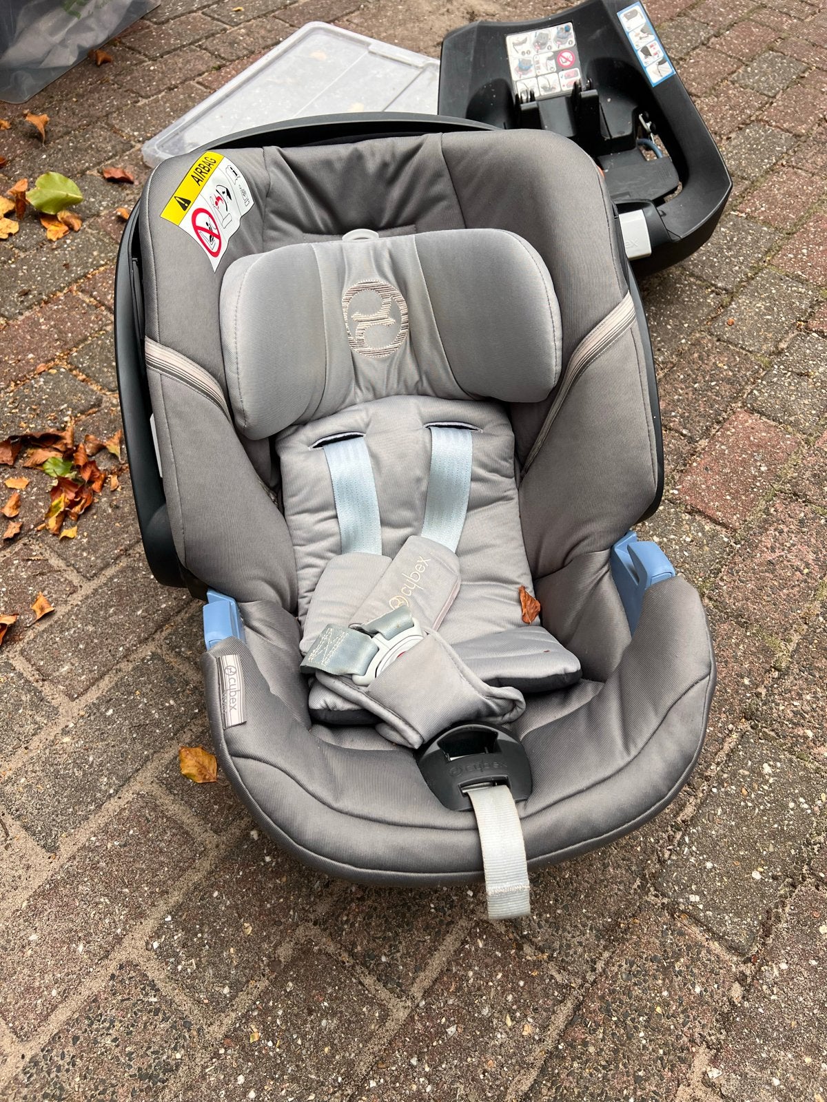 Cybex Aton 5 autostoel met Isofix base, Verstelbare rugleuning, Zo goed als nieuw, Isofix, 0 t/m 13 kg