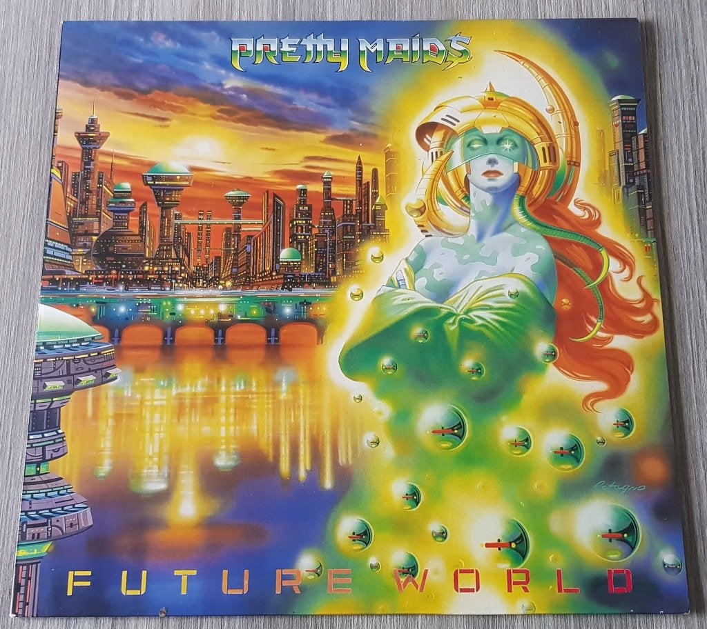LP Pretty Maids - Future World [Orig.Press.], Cd's en Dvd's, Beschermende buitenhoes, Ophalen of Verzenden, Zo goed als nieuw