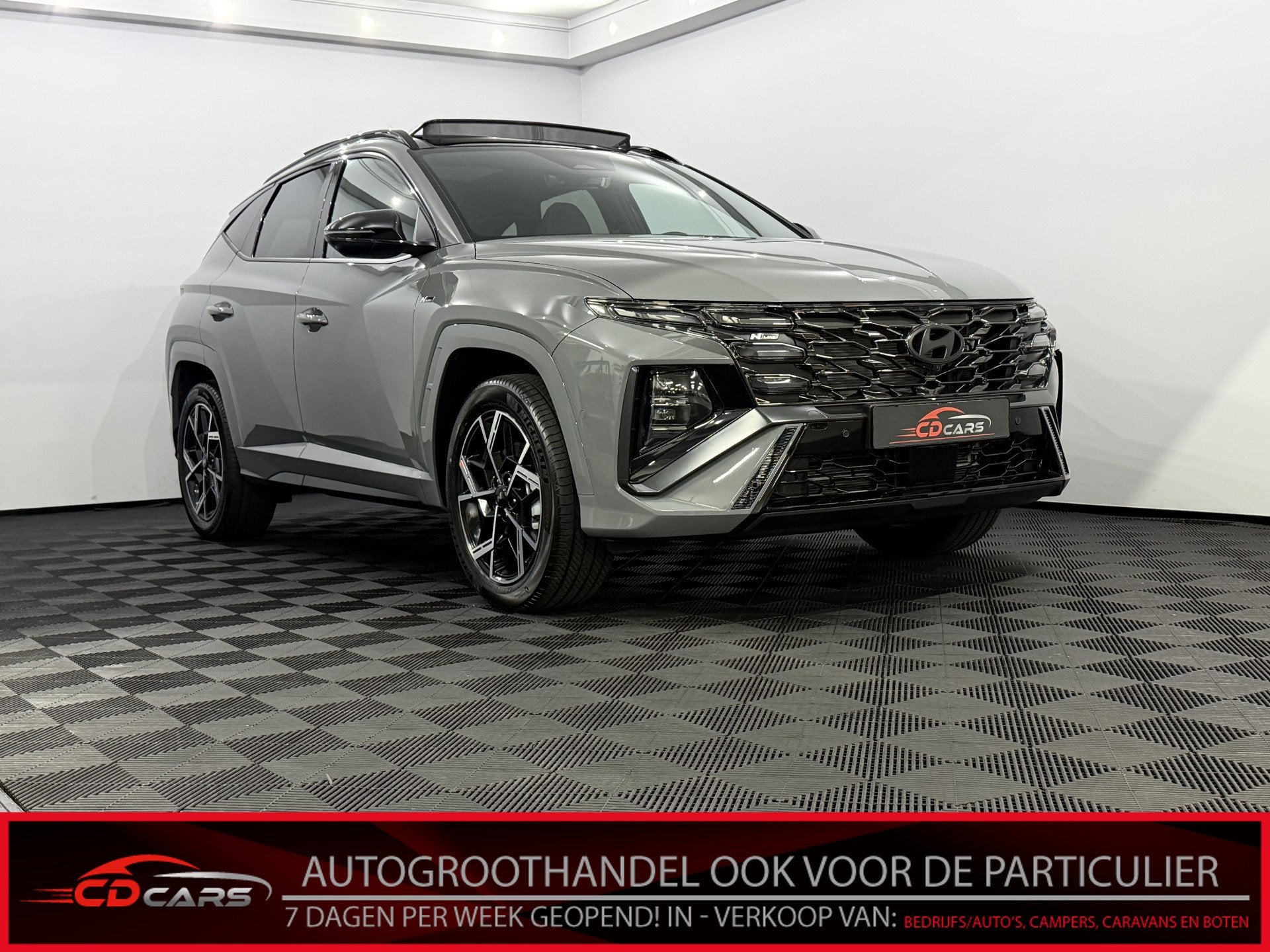 Hyundai Tucson 1.6 T-GDI PHEV N Line Sky 4 AWD Plug-in Pano,, Auto's, Gebruikt, 4 cilinders, Leder en Stof, Adaptive Cruise Control