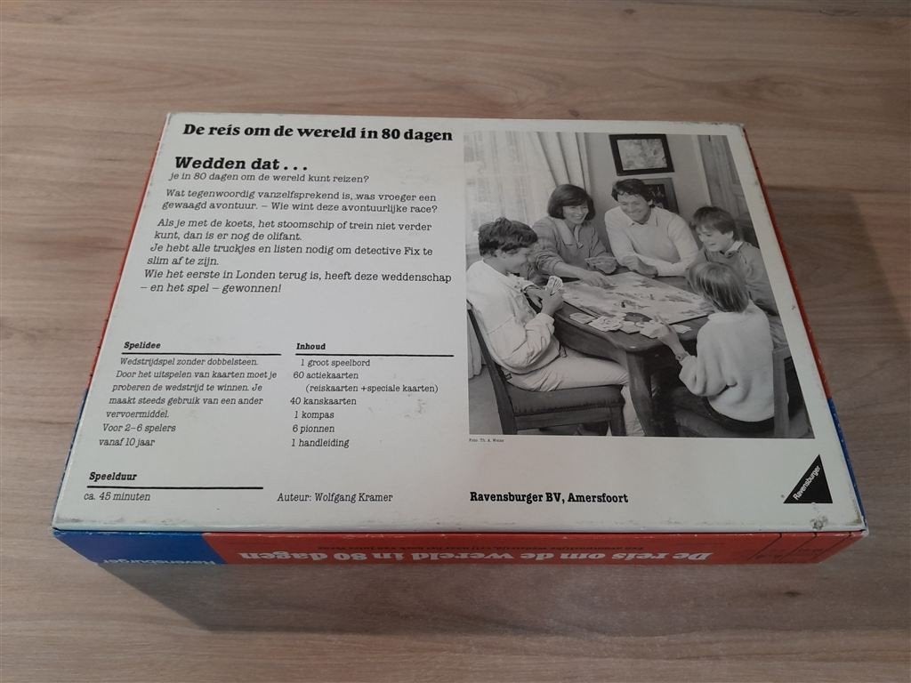de reis om de wereld in 80 dagen - s5812, Hobby en Vrije tijd, Gezelschapsspellen | Bordspellen, Verzenden, Zo goed als nieuw