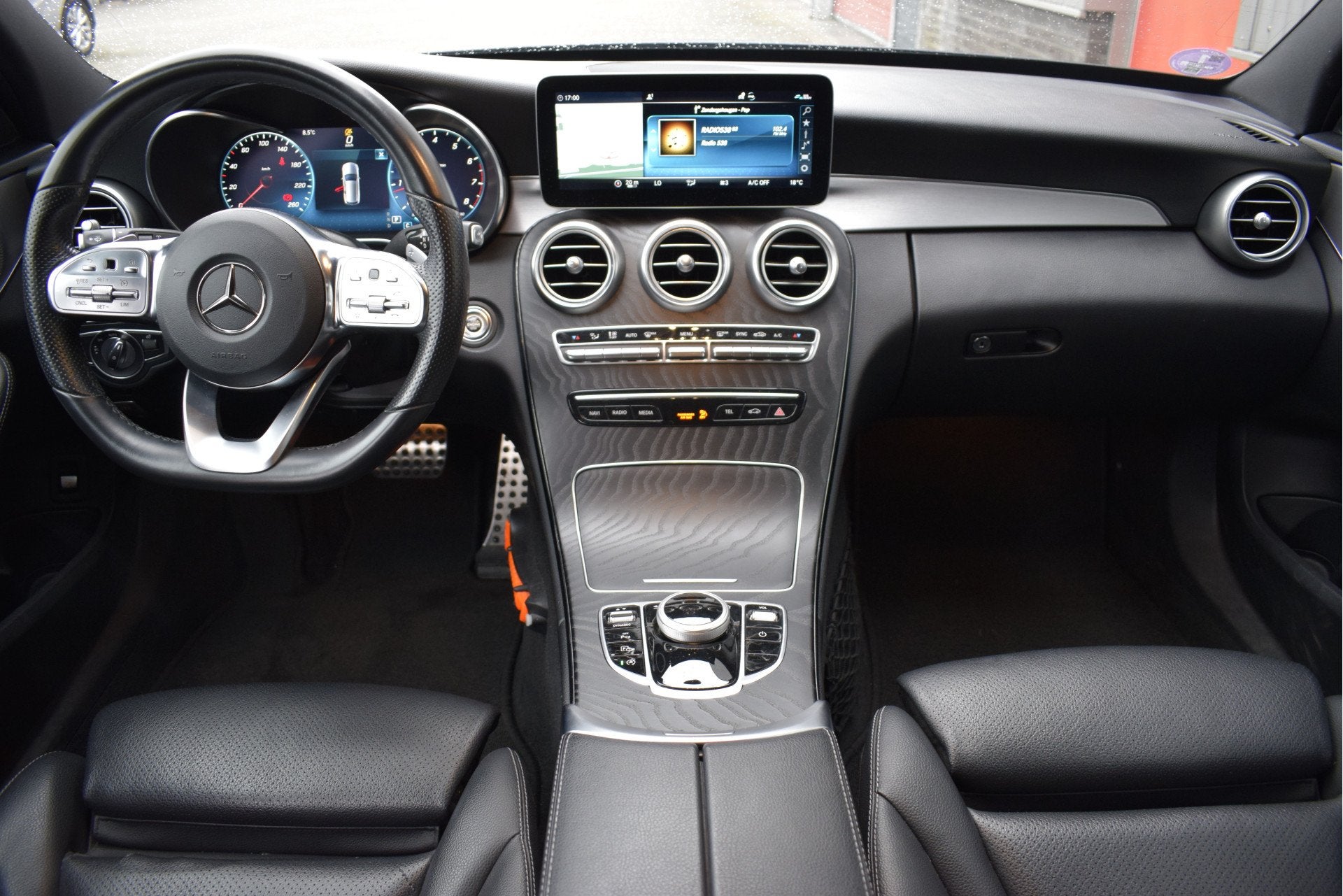 Mercedes-Benz C-Klasse Estate 180 Business Solution AMG Burm, Automaat, Euro 6, Blauw, Automatische klimaatregeling