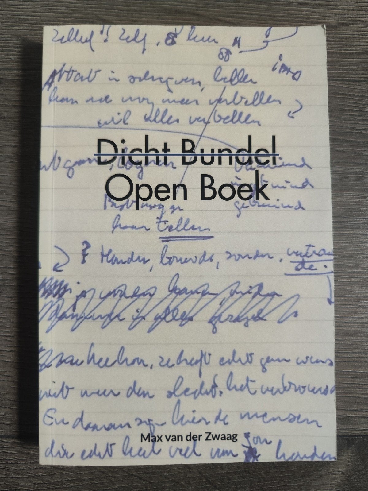 Open Boek – Max van der Zwaag | Nederlandstalige Poëzie, Ophalen of Verzenden