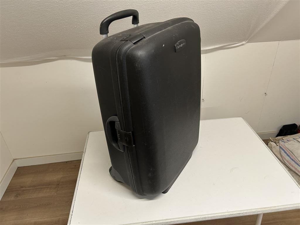 Samsonite koffer zwart 100 liter, Gebruikt, Hard kunststof, 45 tot 55 cm, Ophalen of Verzenden