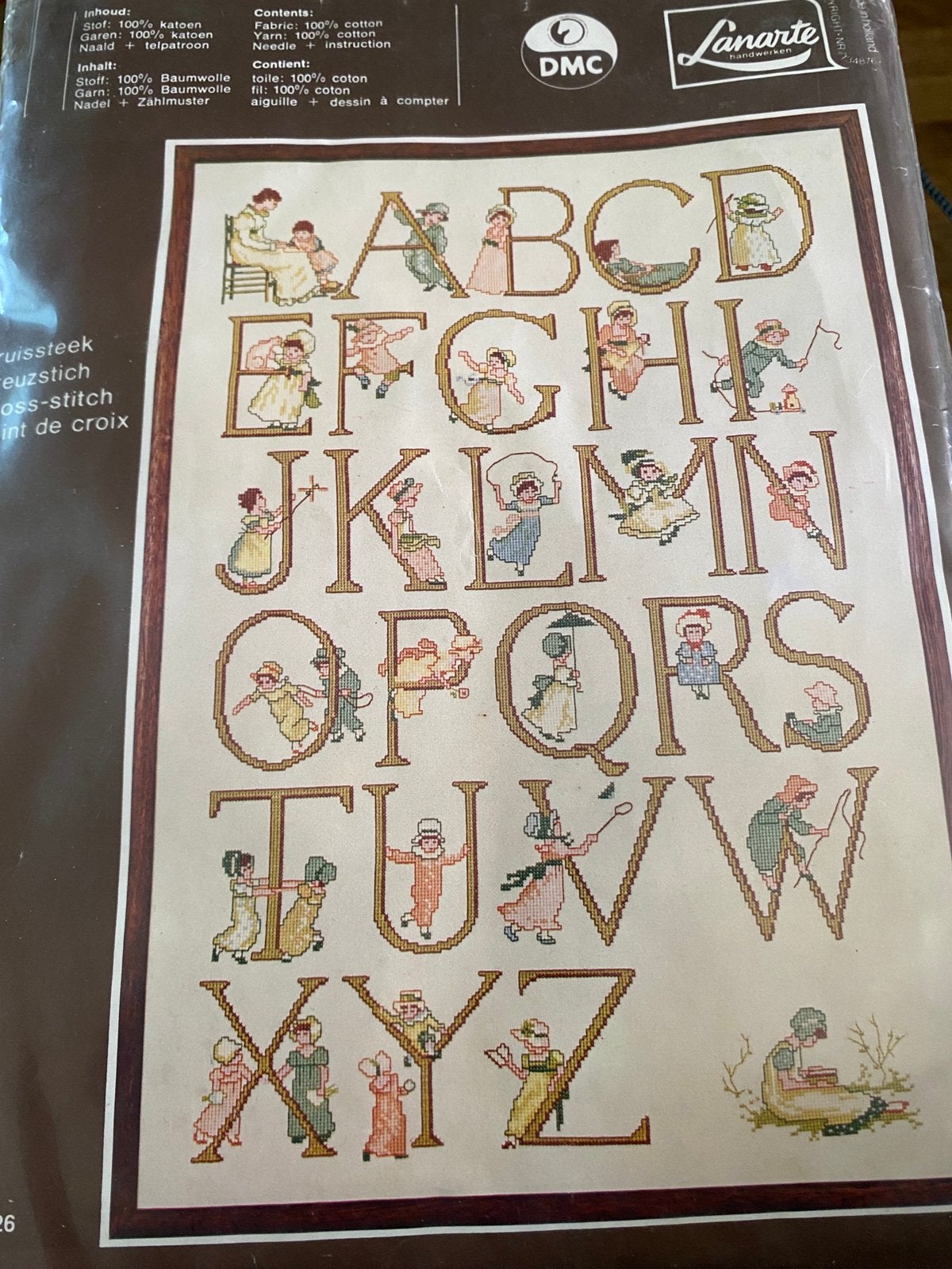 BORDUURPAKKET LANARTE ABC KATE GREENAWAY PARTIJPRIJS, Verzenden, Nieuw, Borduurpakket