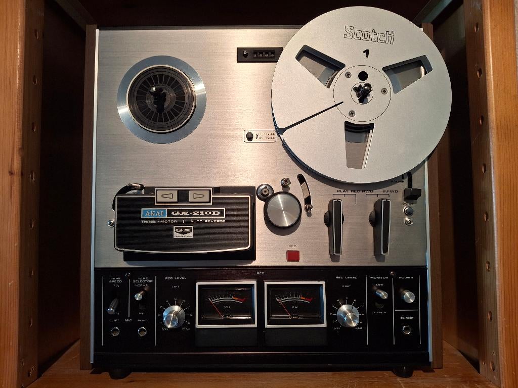 bandrecorder Akai GX 210 D, Audio, Tv en Foto, Bandrecorders, Ophalen, Bandrecorder, Met banden