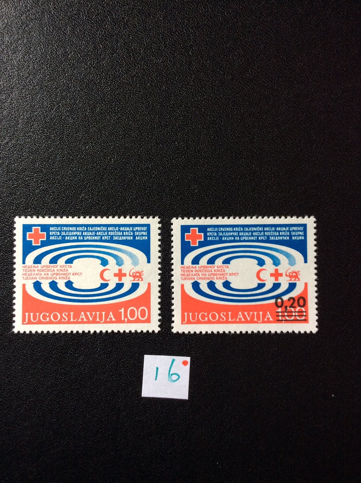 Joegoslavie postzegels 1978 pfr Mi Z59/60, Ophalen of Verzenden, Joegoslavië, Postfris