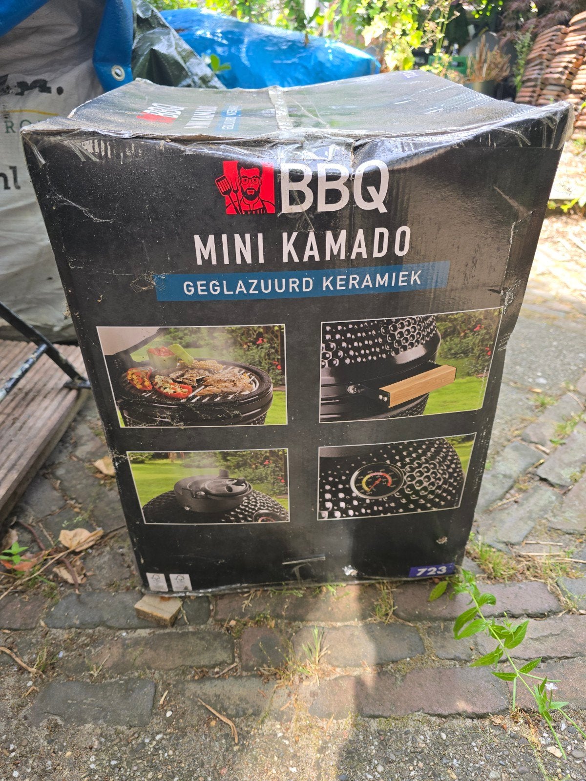 BBQ Mini Kamado - Nieuw in doos - Geglazuurd Keramiek, Ophalen, Nieuw
