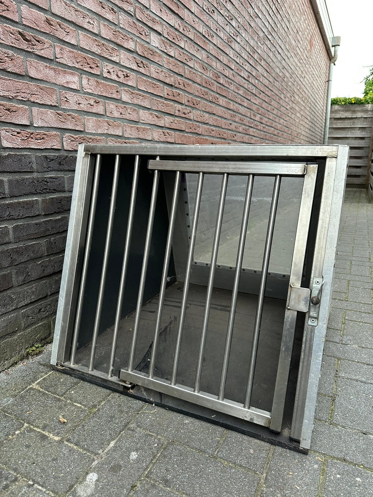 Stevige RVS transportkooi, Ophalen of Verzenden, Zo goed als nieuw, 75 tot 110 cm