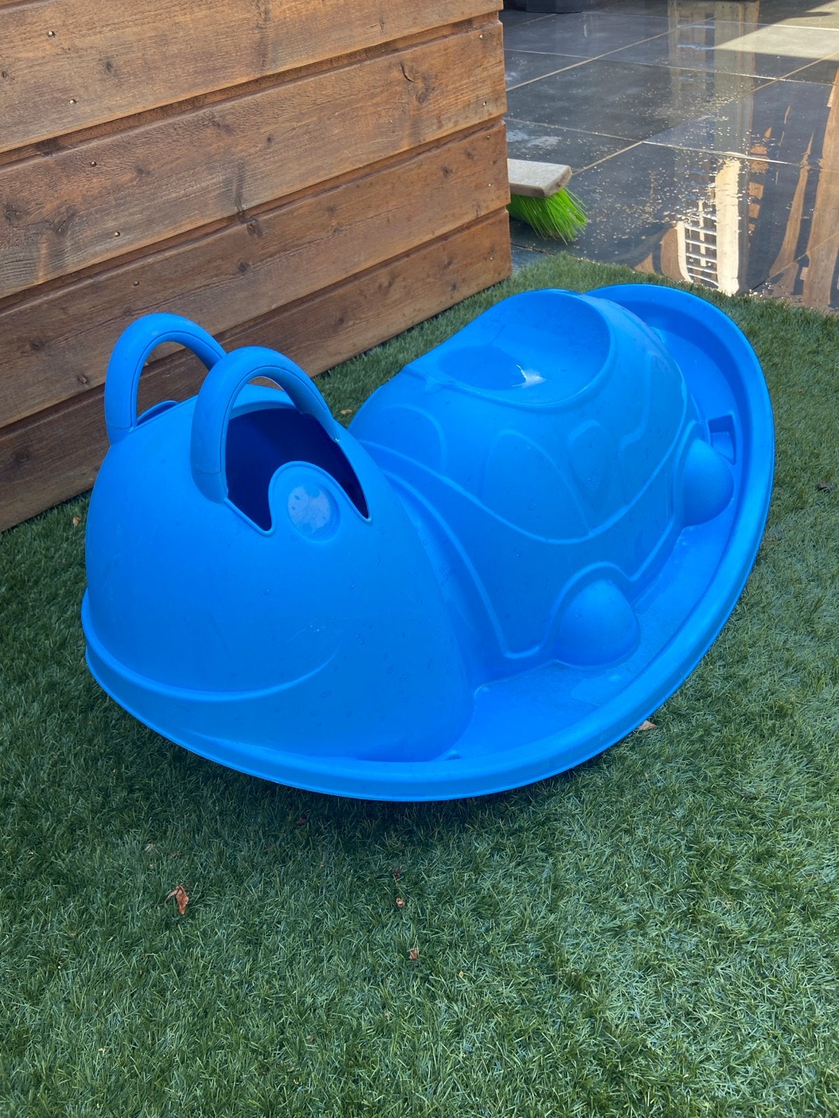 Blauwe schildpad wipstoel voor kinderen, Ophalen, Gebruikt