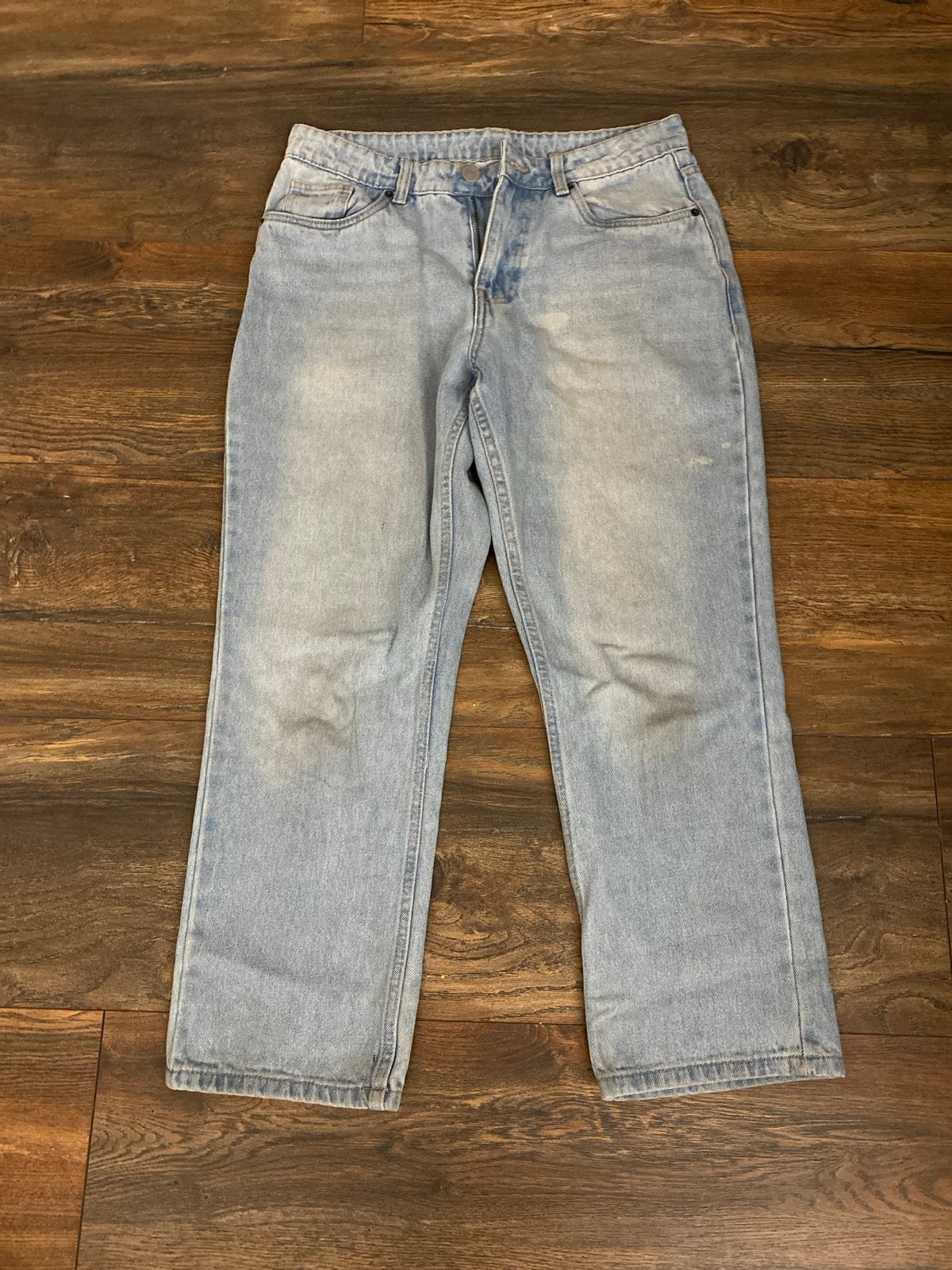 Lichtblauwe jeans maat 38/40, Kleding | Dames, Spijkerbroeken en Jeans, Ophalen of Verzenden, Gedragen, Blauw, W30 - W32 (confectie 38/40)
