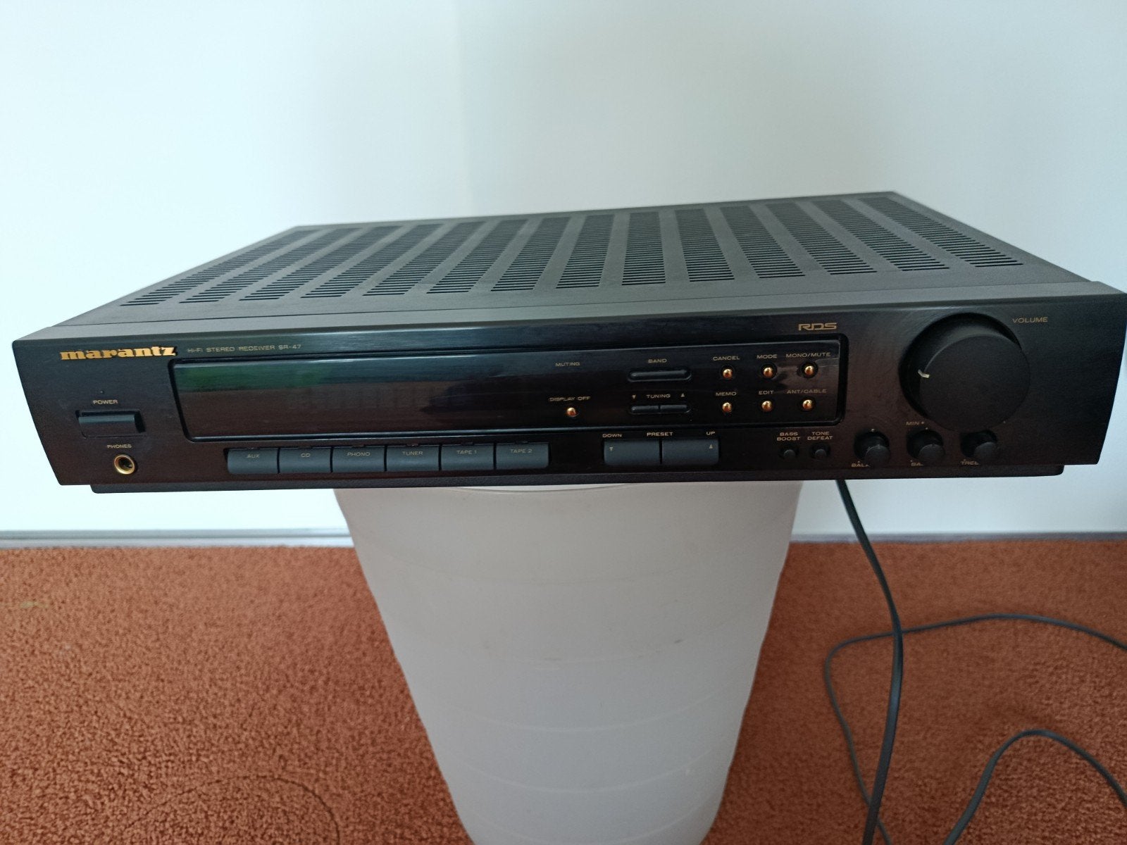 Marantz SR-47 Hi-Fi Stereo Receiver - Vintage Geluid, Audio, Tv en Foto, Ophalen of Verzenden, Gebruikt, Cd-speler