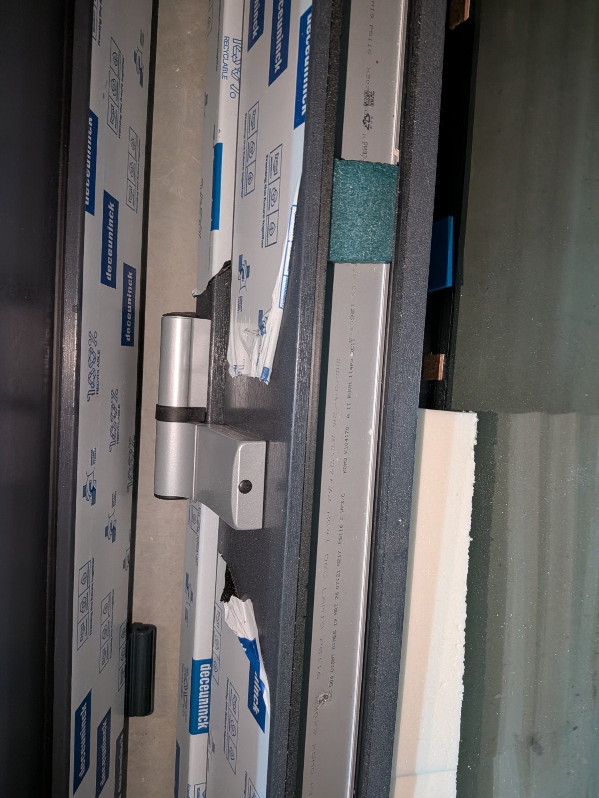 Nieuwe geïsoleerde buitendeur RAL 7016 HR+++ SKG slot, Ophalen, 80 tot 100 cm, 215 cm of meer, Nieuw